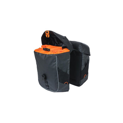 Basil Miles Pannier - 34/Liter - Black/Orange [MPN: 18086]_1110546