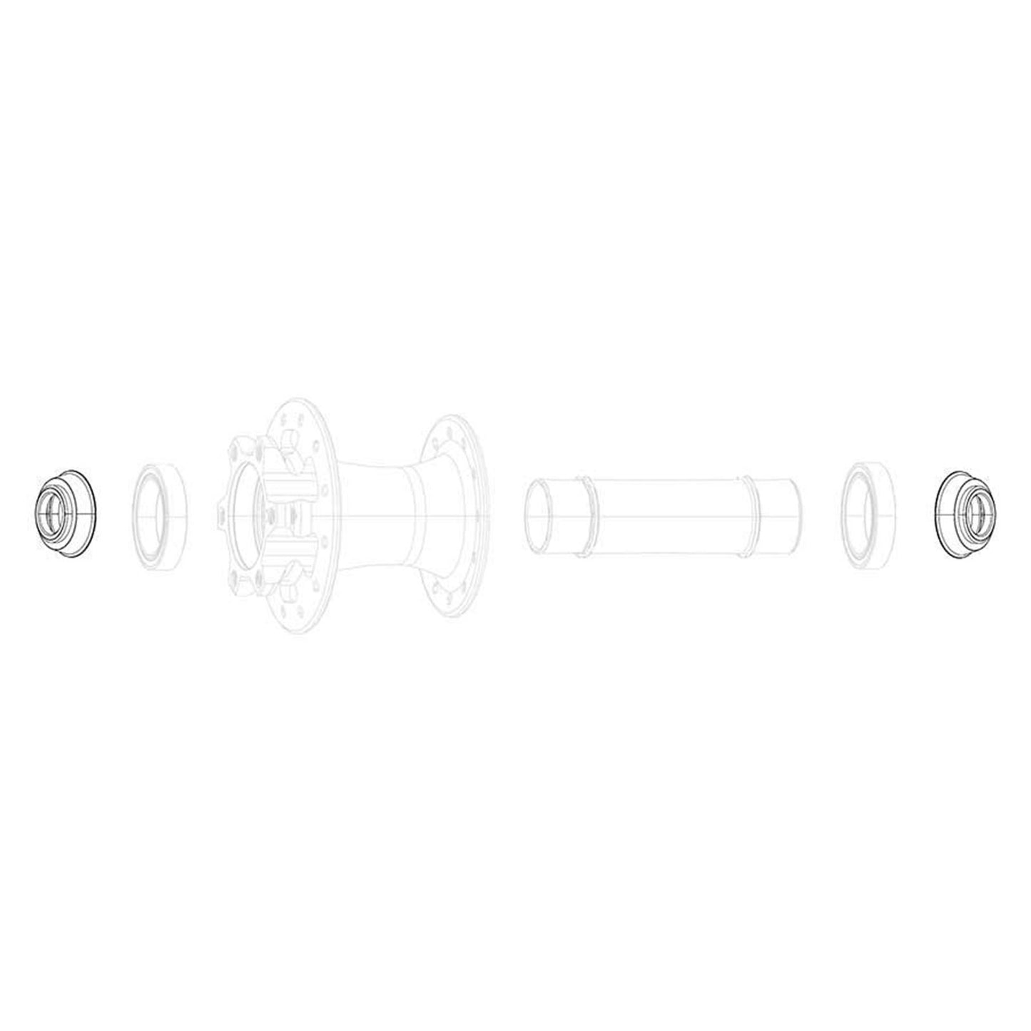 SRAM Conversion Caps Front Hub - 12x100 [MPN: 00.1918.145.013]_1110506