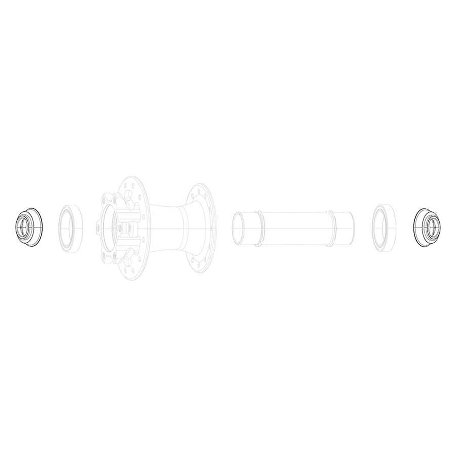 SRAM Conversion Caps Front Hub - 12x100 [MPN: 00.1918.145.013]_1110506