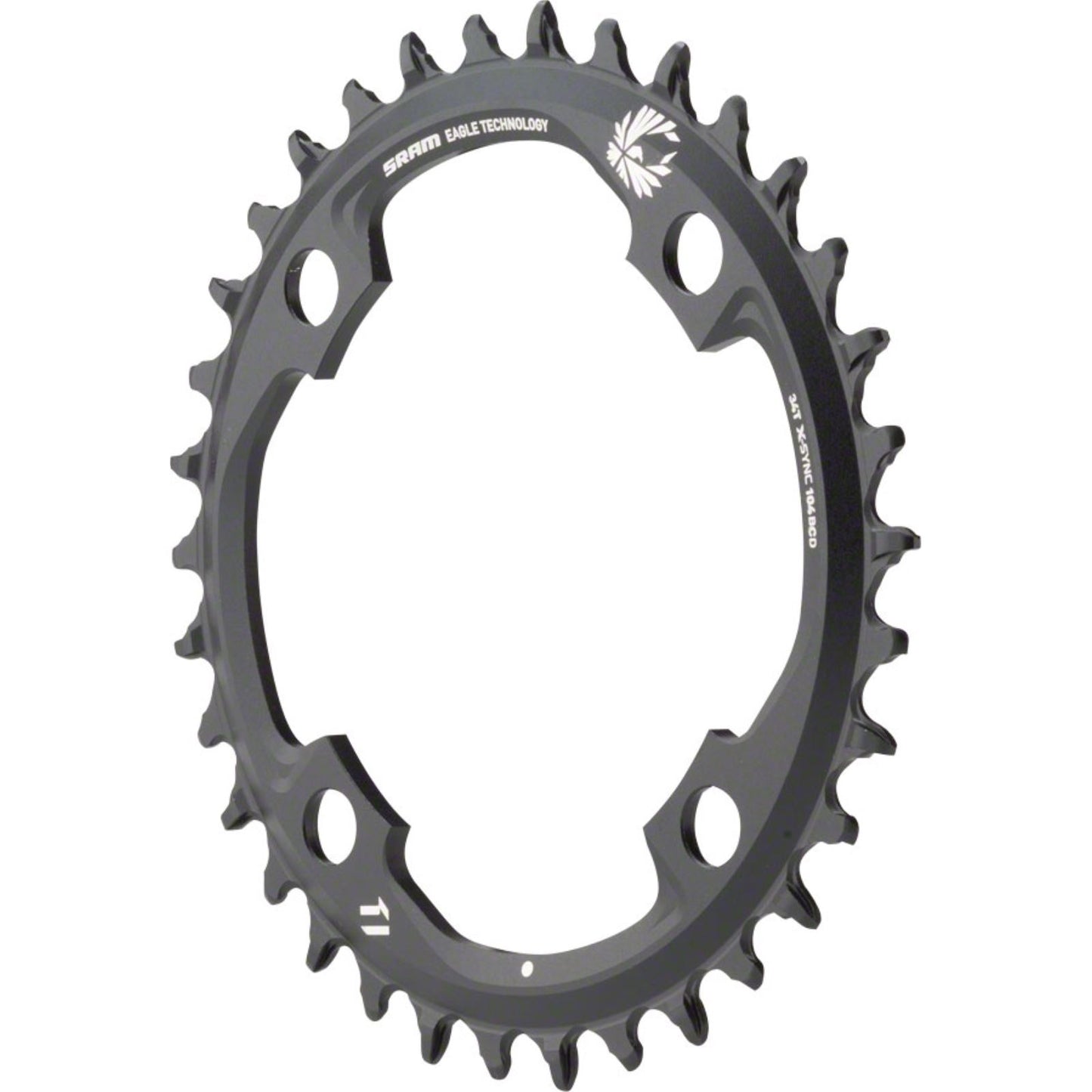 SRAM X-SYNC 2 34 Chainring BCD: 104 - Aluminum - Black [MPN: 11.6218.033.010]_1213480