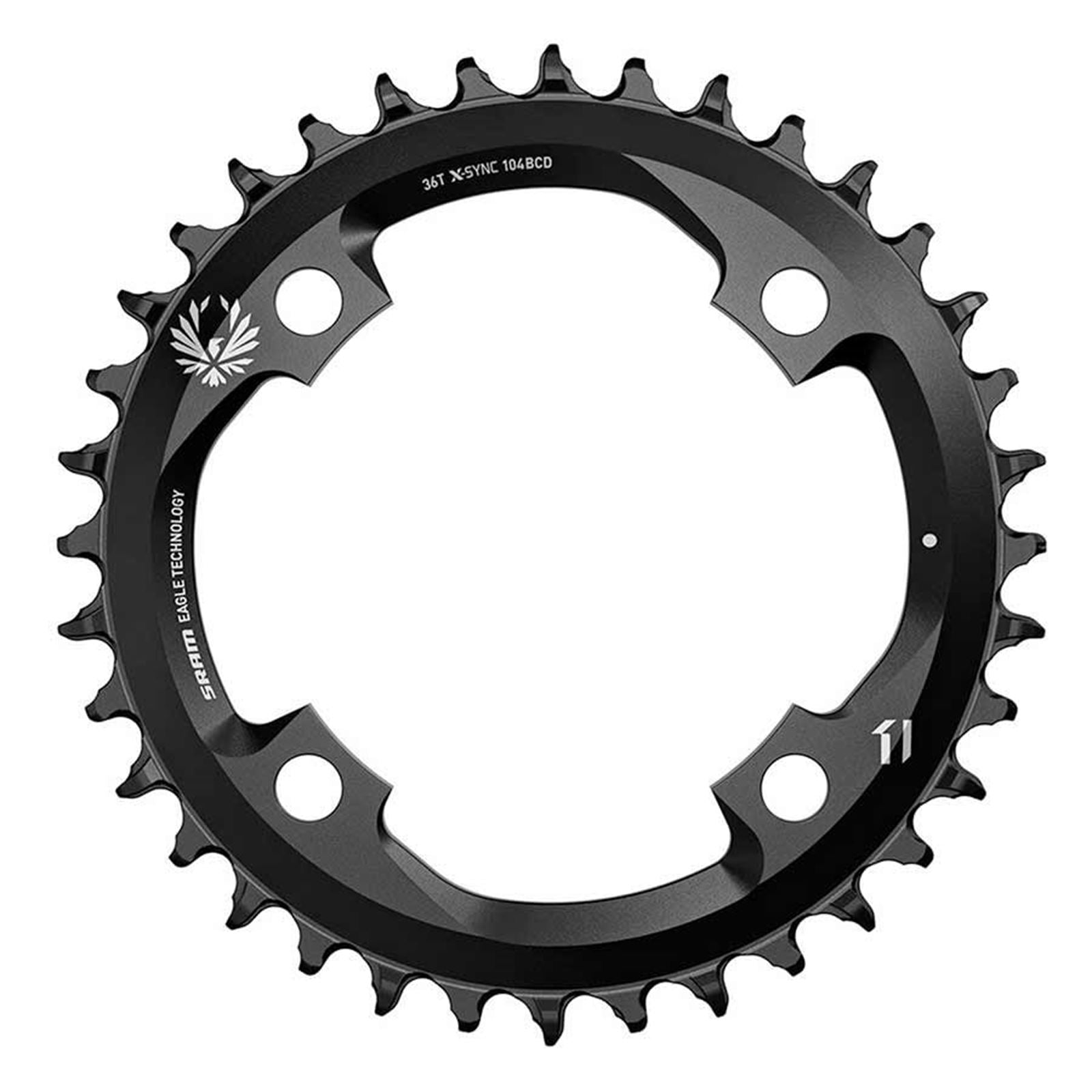 SRAM Chainring - 36 Tooth, 104mm BCD, 12-Speed, Black  [MPN: 11.6218.033.020]_1110592