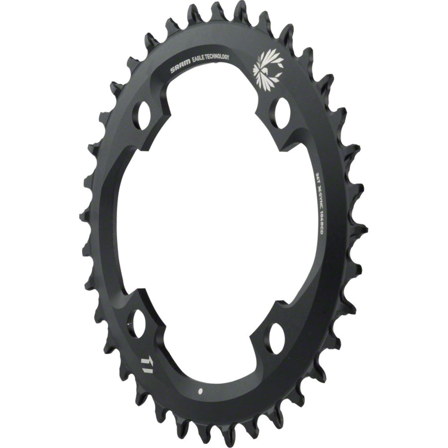 SRAM Chainring - 36 Tooth, 104mm BCD, 12-Speed, Black  [MPN: 11.6218.033.020]_1213414