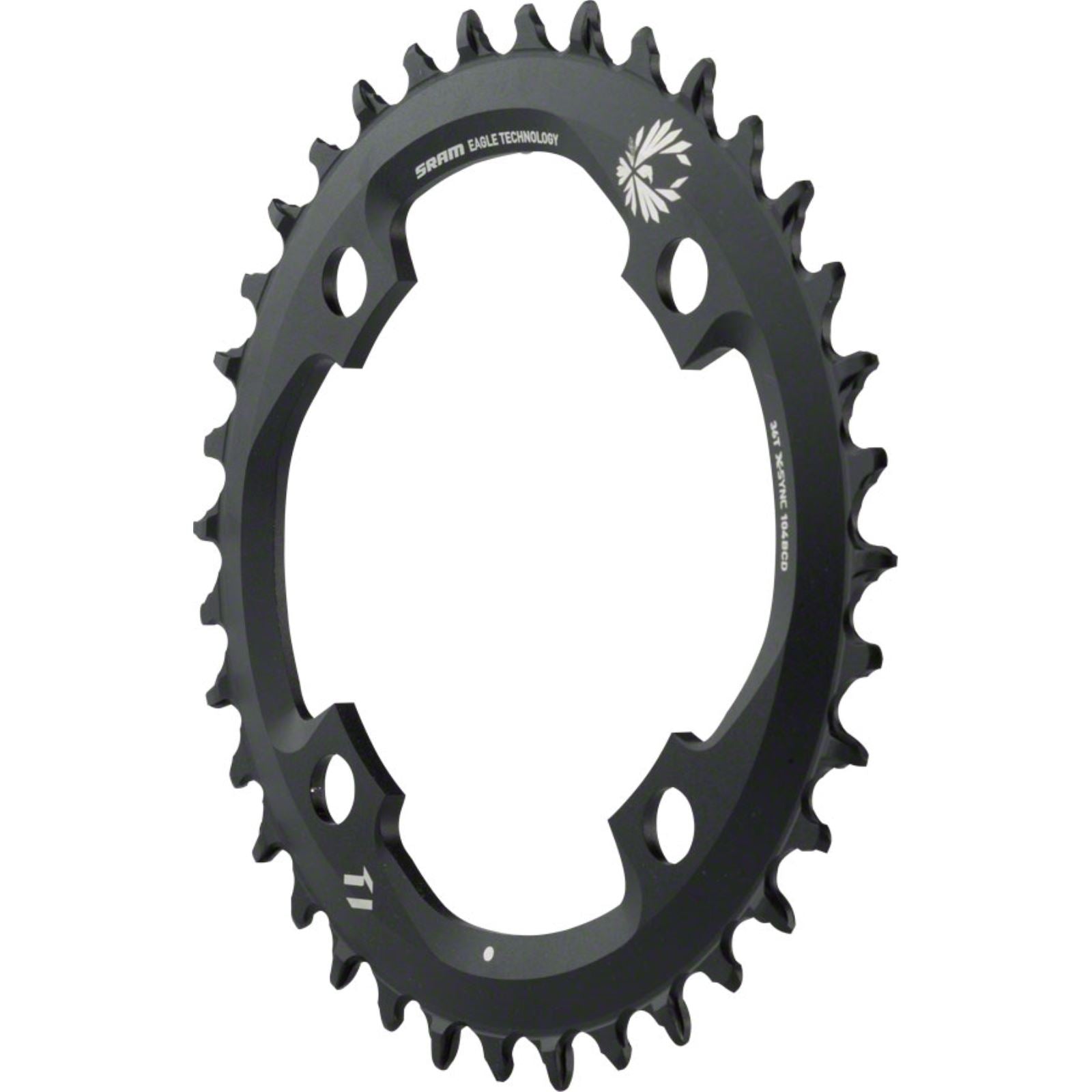 SRAM Chainring - 36 Tooth, 104mm BCD, 12-Speed, Black  [MPN: 11.6218.033.020]_1213414