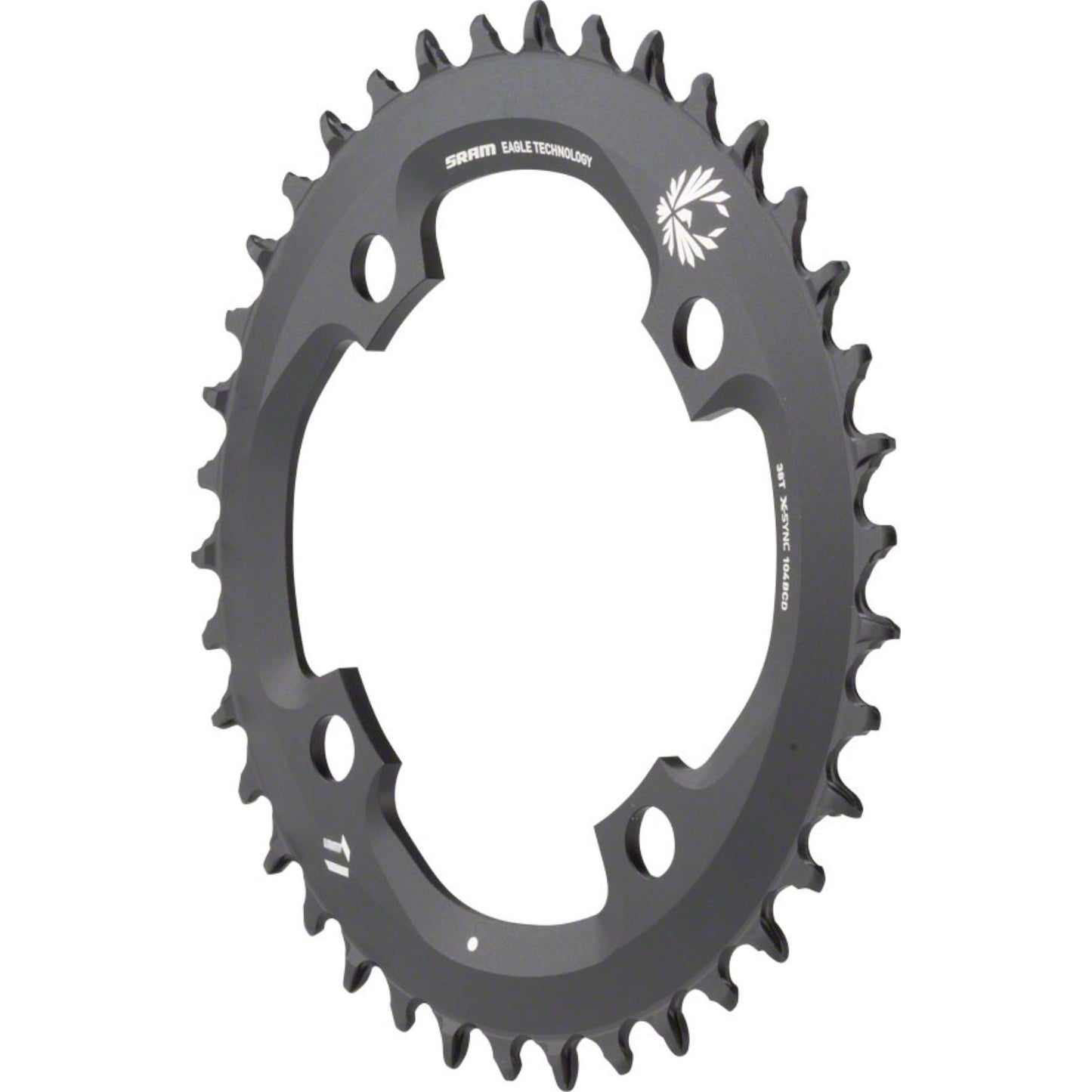 SRAM X-SYNC 2 38 Chainring BCD: 104 - Aluminum - Black [MPN: 11.6218.033.030]_1213481