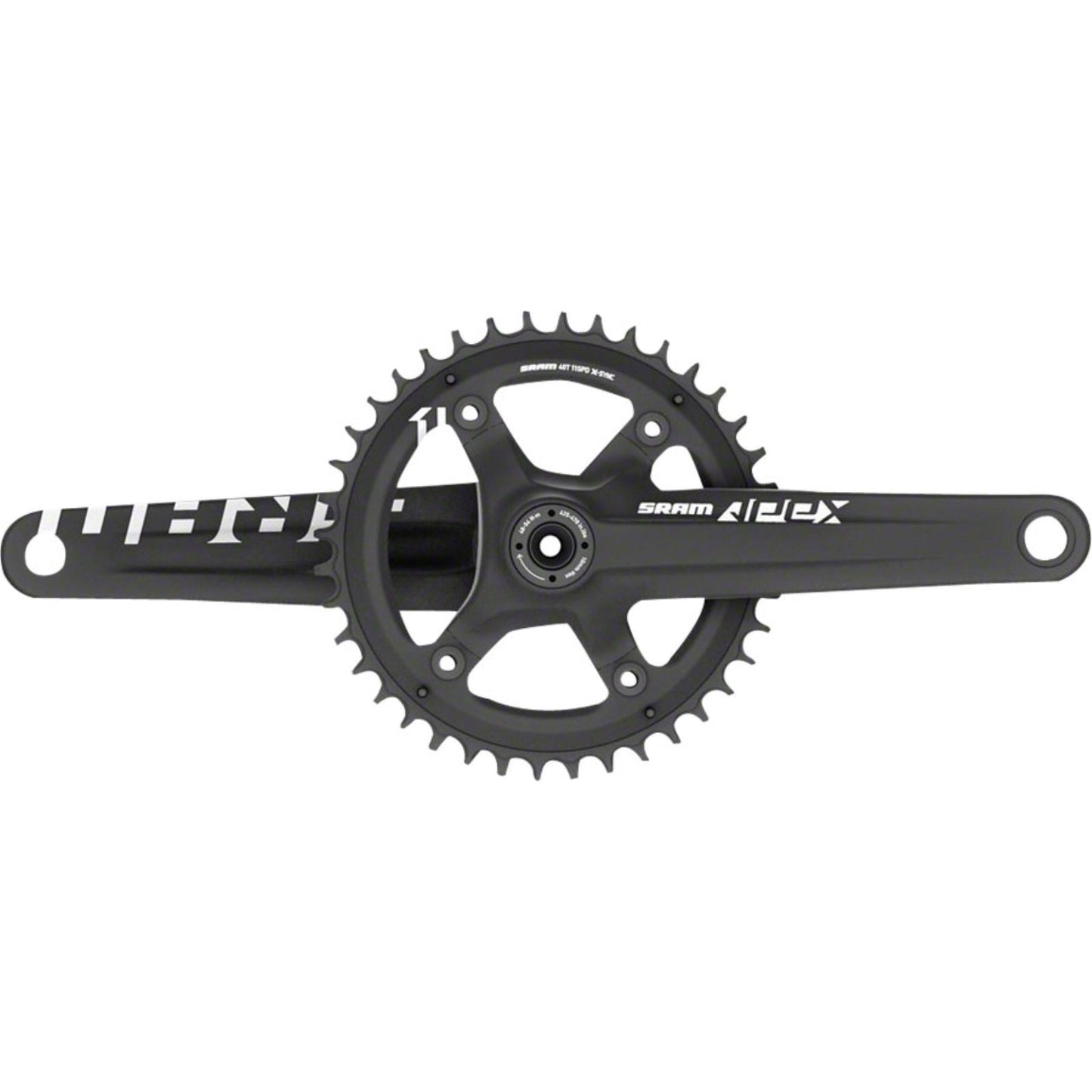 SRAM Apex 1 Crankset 165mm - Black [MPN: 00.6118.476.000]_1215620