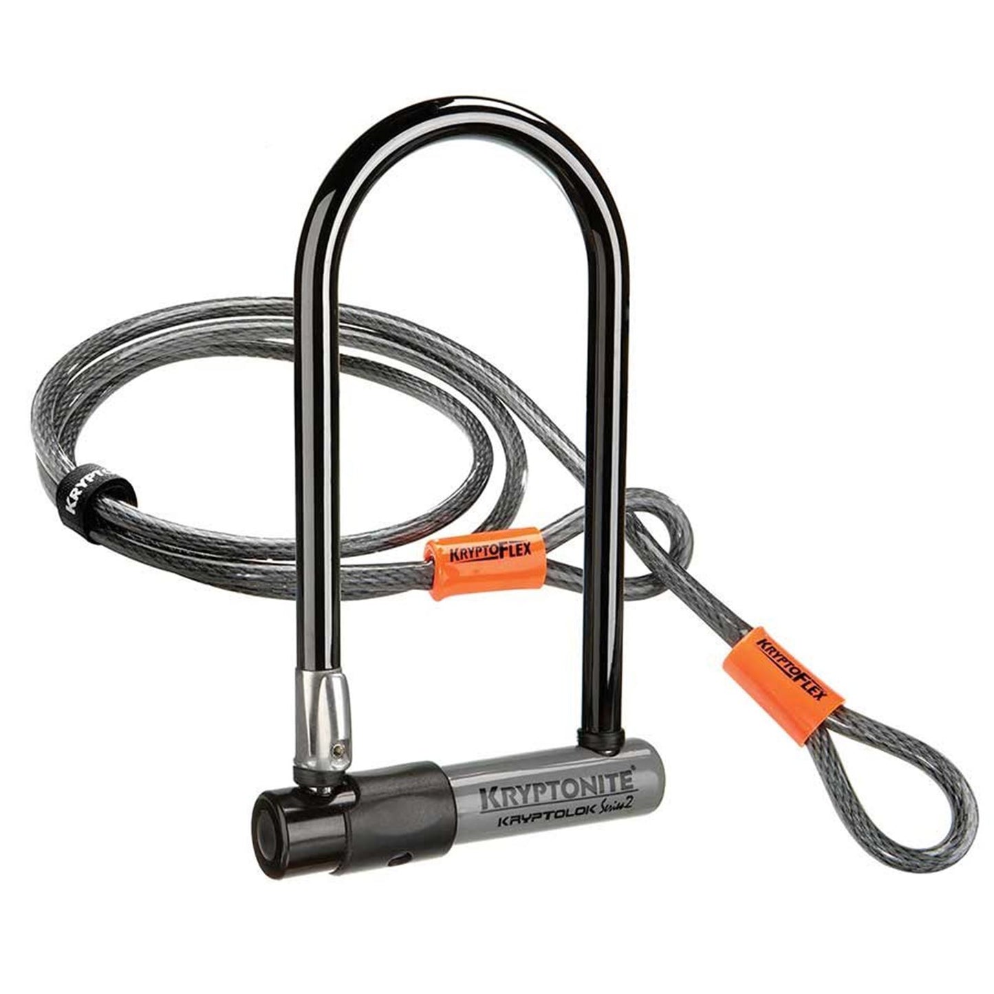 Kryptonite KryptoLok STD w/Cable (DD) Bike U-Lock - Grey [MPN: 001966]_1110933