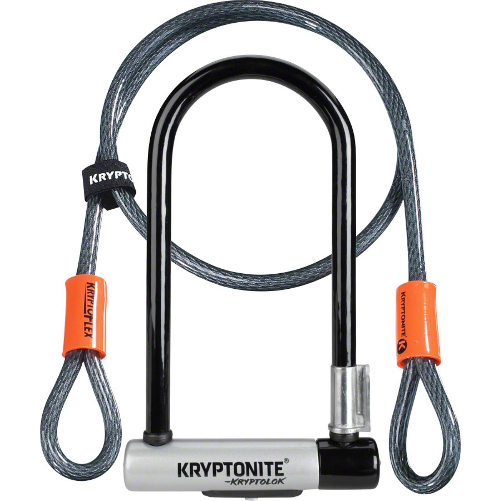 Kryptonite KryptoLok STD w/Cable (DD) Bike U-Lock - Grey [MPN: 001966]_1217967