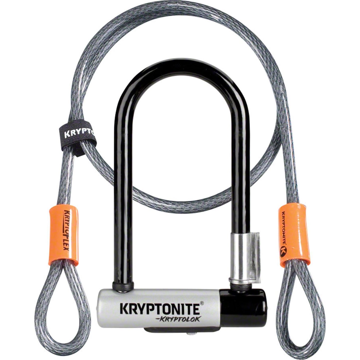 Kryptonite KryptoLok Mini-7 w/Cable (DD) Bike U-Lock - Grey [MPN: 001973]_1217981