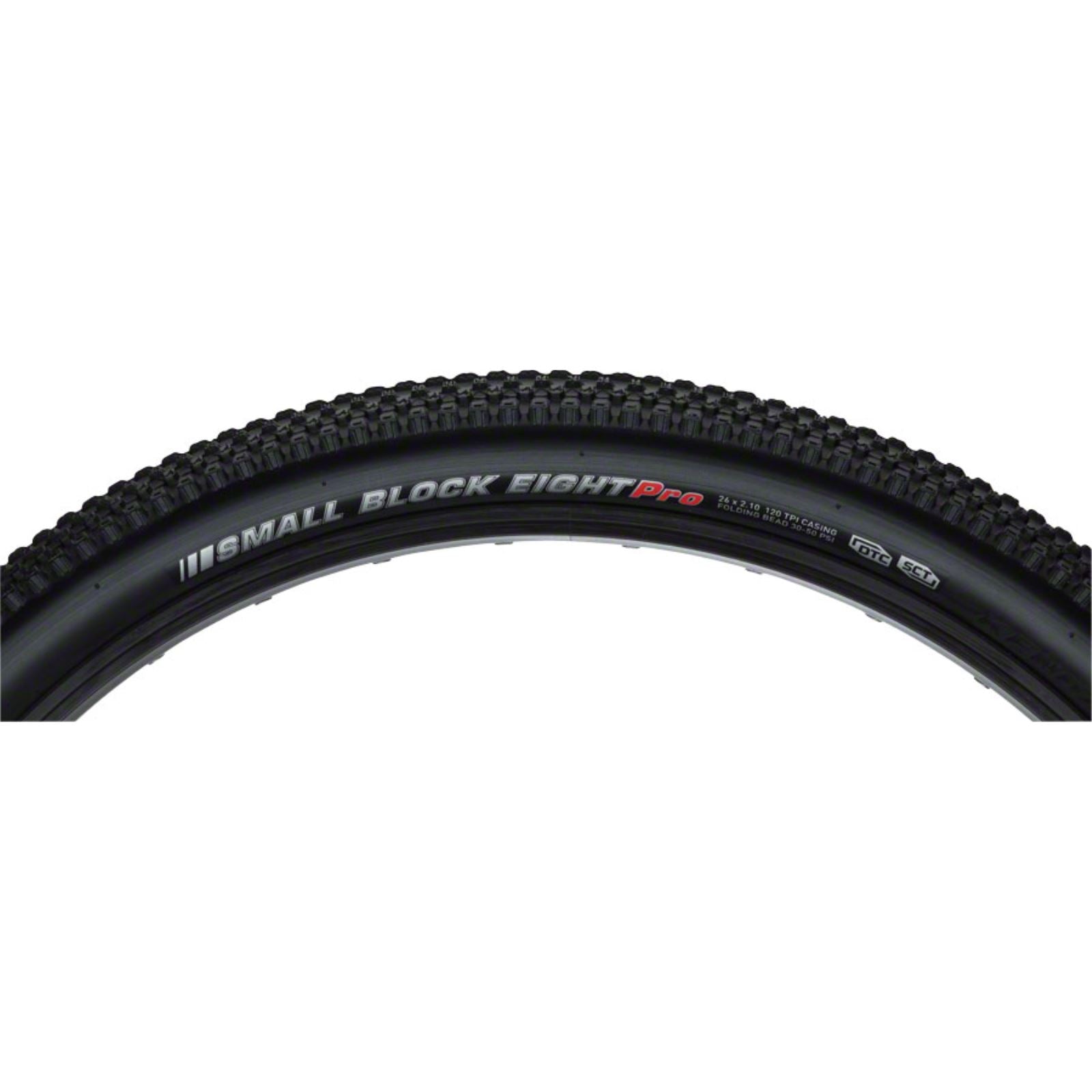 Kenda - Bicycle Small Block 8 Bike Tire 26''x2.10 120TPI - Black [MPN: 041W9159]_1215230