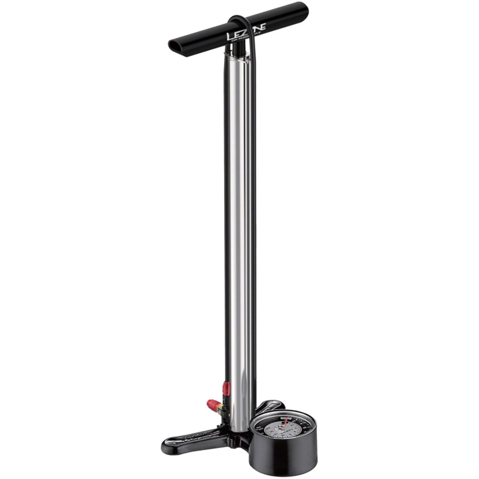 Lezyne CNC Floor Drive 3.5" Floor Pump 220psi - Silver [MPN: 1-FP-CNCDR-V506]_1221710