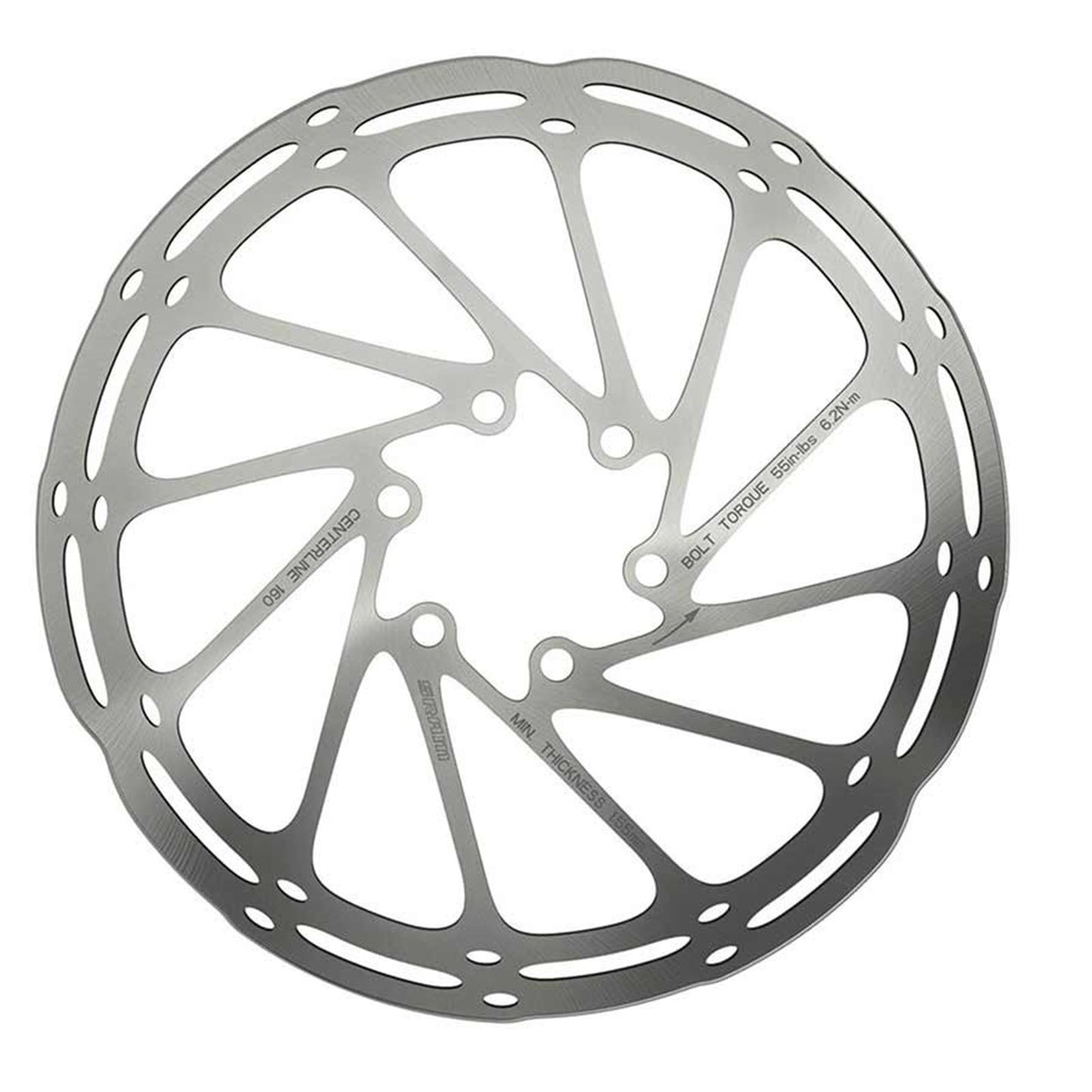 SRAM Centerline Rounded Disk Brake Rotor ISO 6B - 160mm [MPN: 00.5018.037.013]_1111040