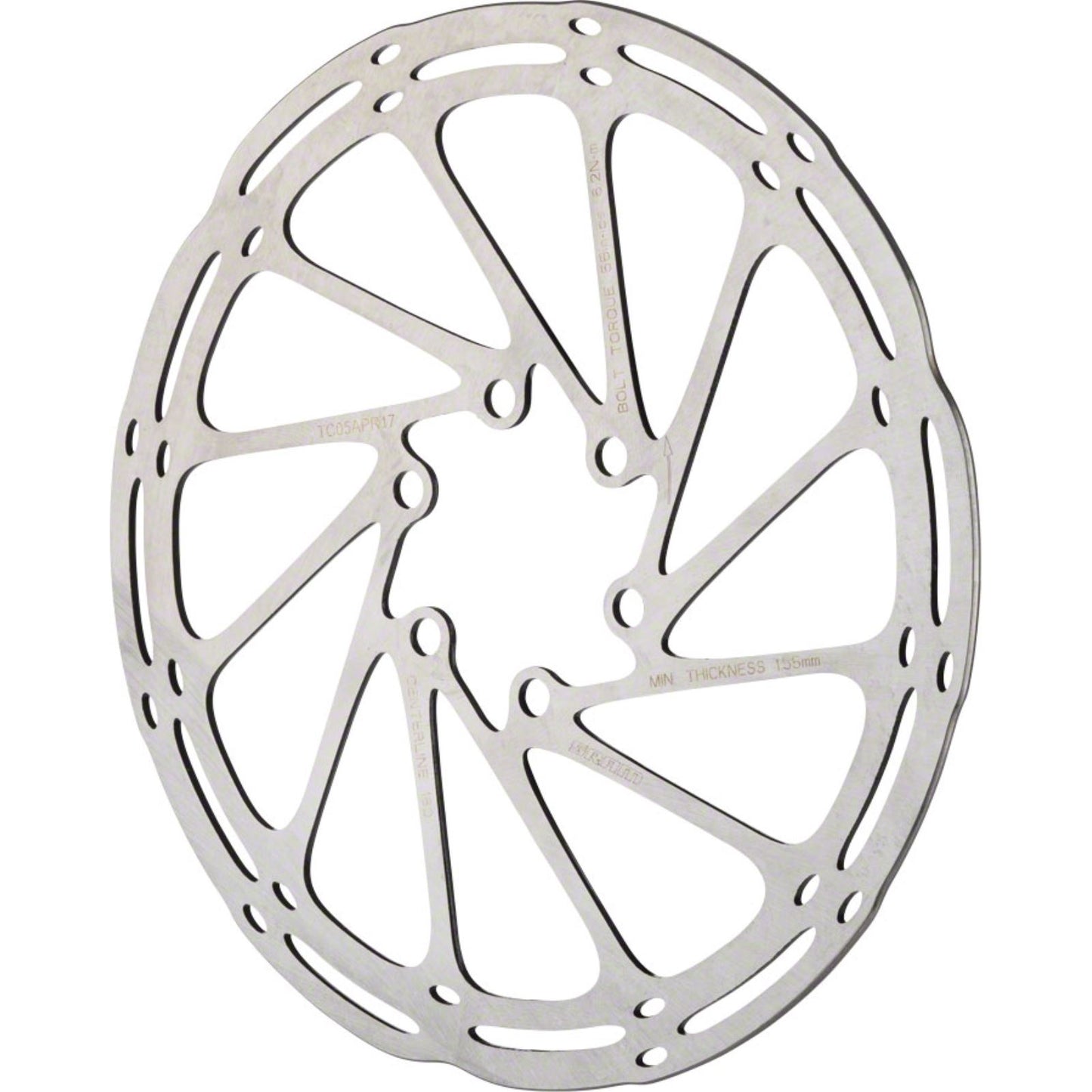 SRAM Centerline Rounded Disk Brake Rotor ISO 6B - 160mm [MPN: 00.5018.037.013]_1221021