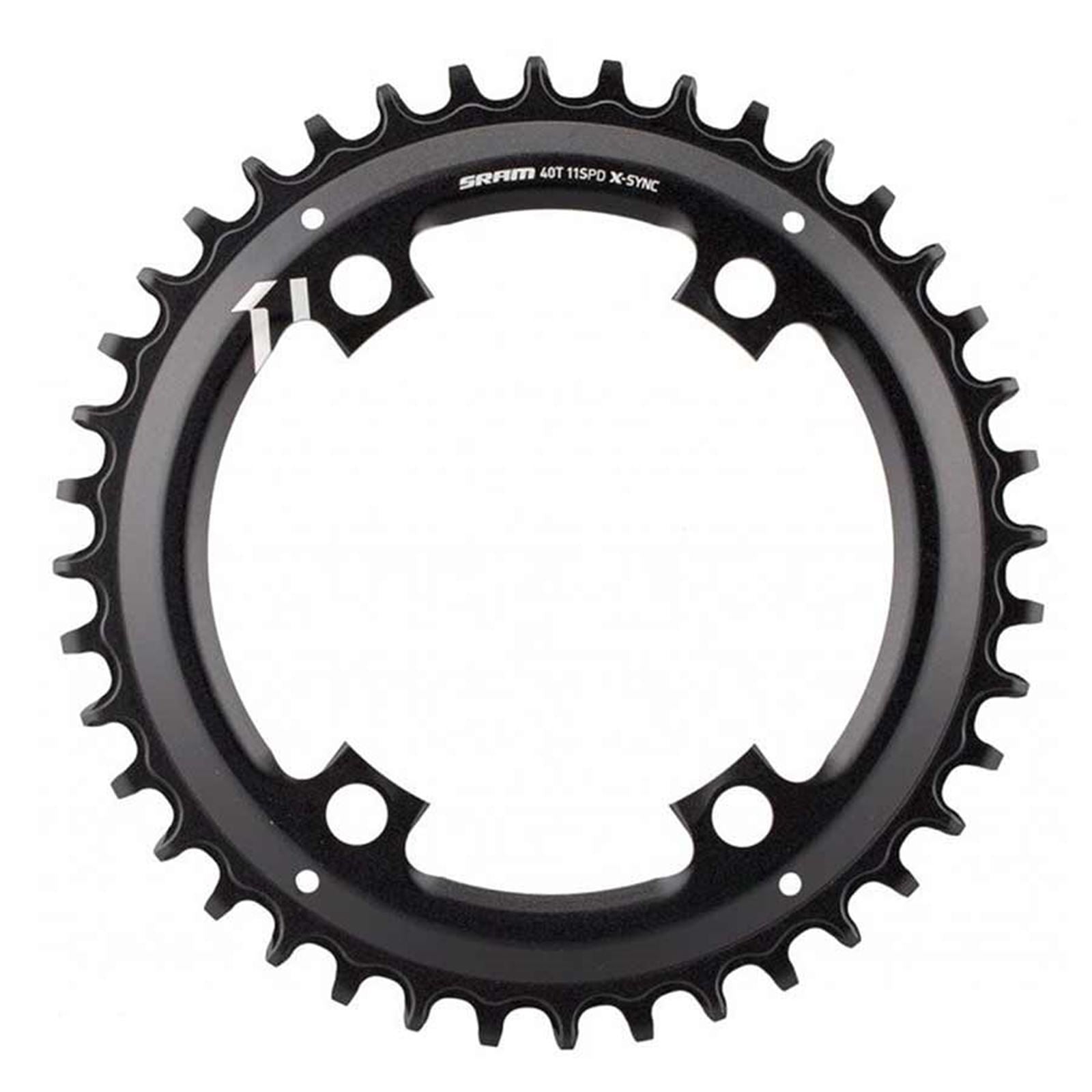 SRAM X-Sync Chainring 40T 110mm Asymmetric BCD, Black  [MPN: 11.6218.037.000]_1111024