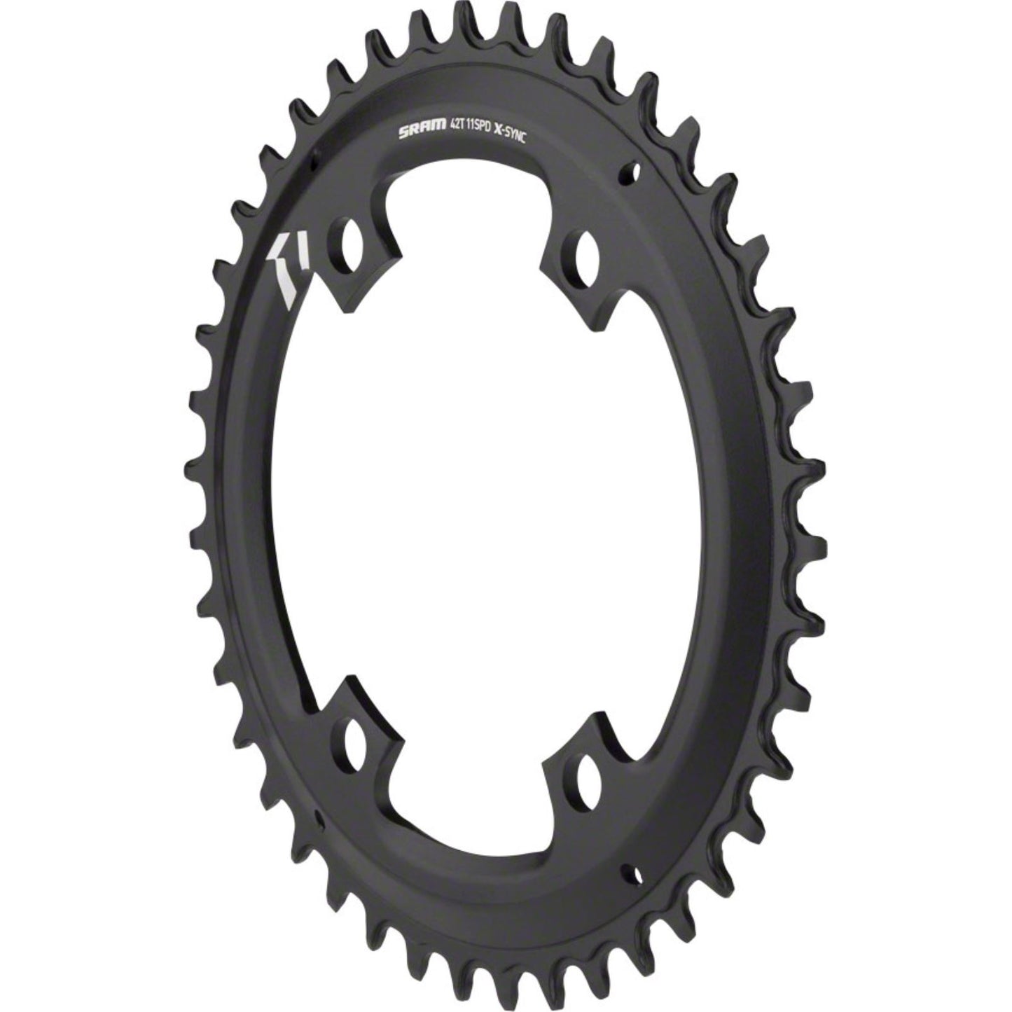 SRAM X-Sync Asymmetric 42T Chainring BCD: 110 - Aluminum - Black [MPN: 11.6218.037.010]_1221093