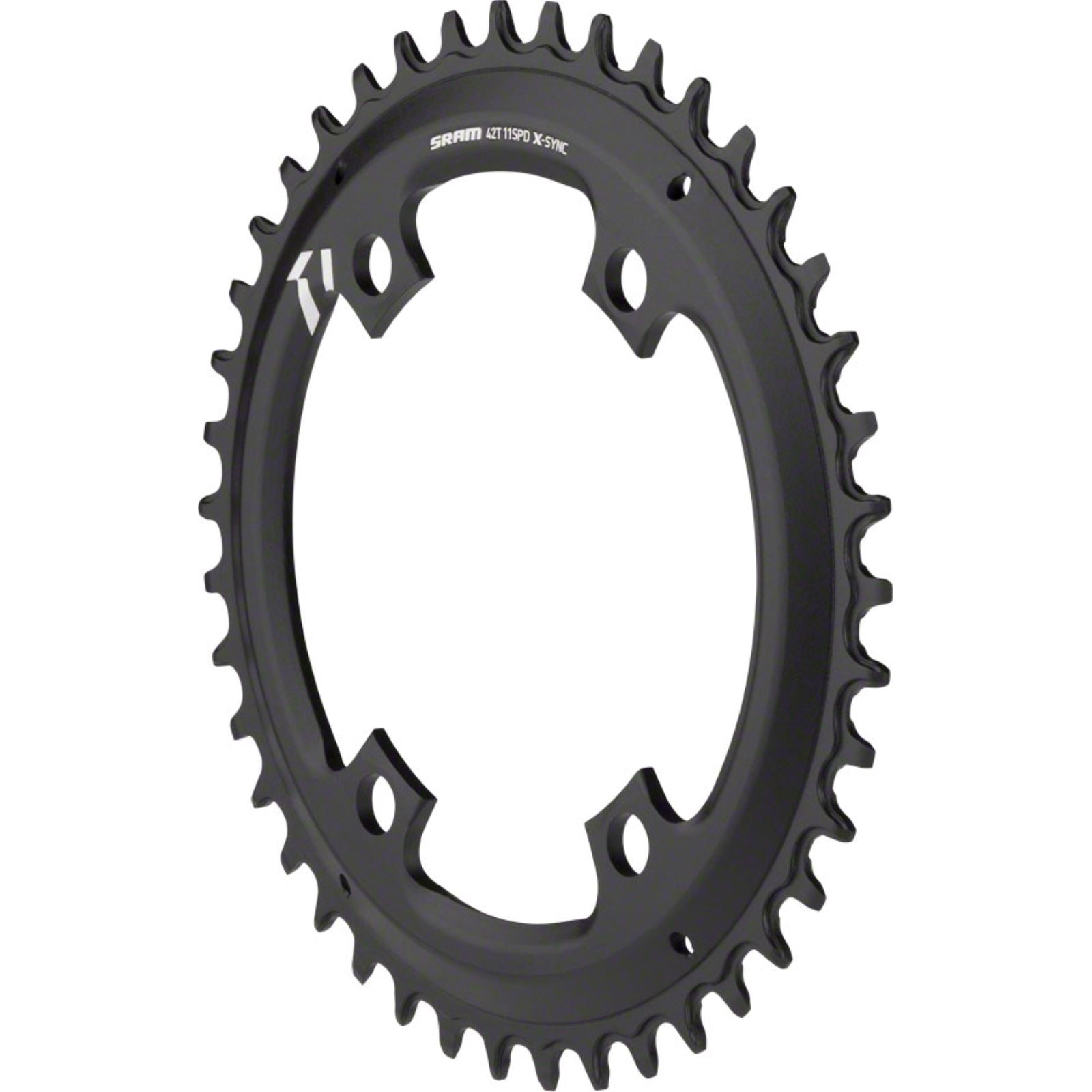 SRAM X-Sync Asymmetric 42T Chainring BCD: 110 - Aluminum - Black [MPN: 11.6218.037.010]_1221093