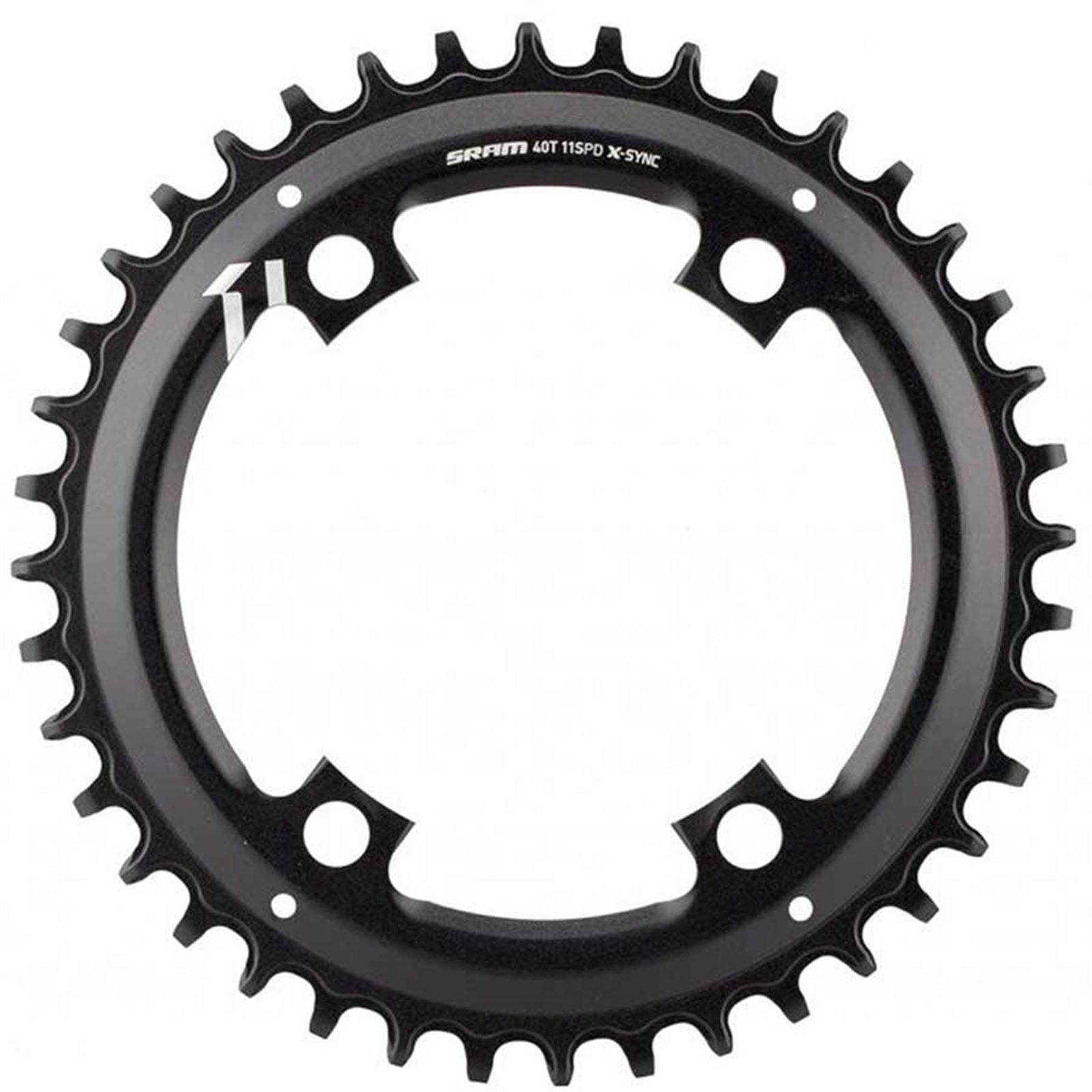 SRAM X-Sync Chainring 44T 110mm Asymmetric BCD, Black  [MPN: 11.6218.037.020]_1111004