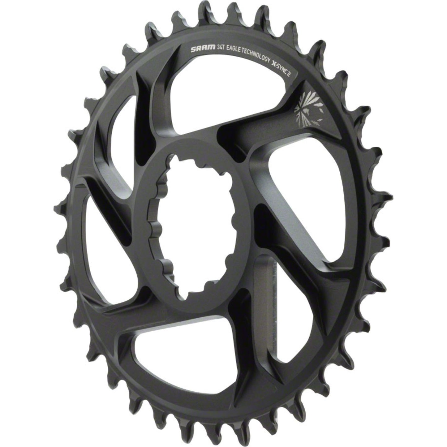 SRAM X-Sync 2 Oval 34T Chainring - Aluminum - Black [MPN: 11.6218.038.030]_1223265