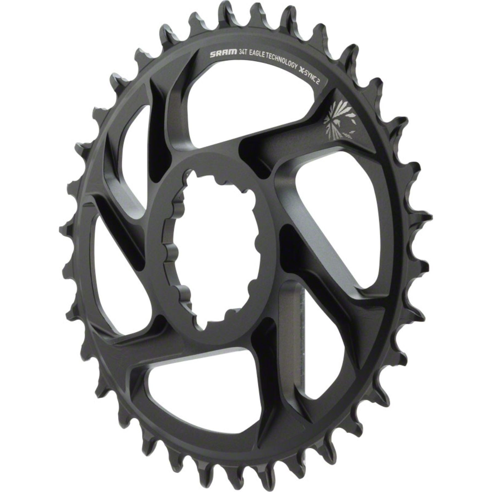 SRAM X-Sync 2 Oval 34T Chainring - Aluminum - Black [MPN: 11.6218.038.030]_1223265
