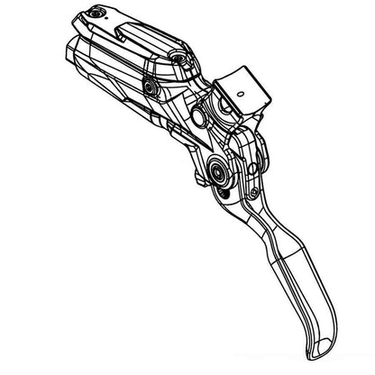 SRAM Code R Disc Brake Lever Assembly - Aluminum Lever - Black  [MPN: 11.5018.046.015]_1111236