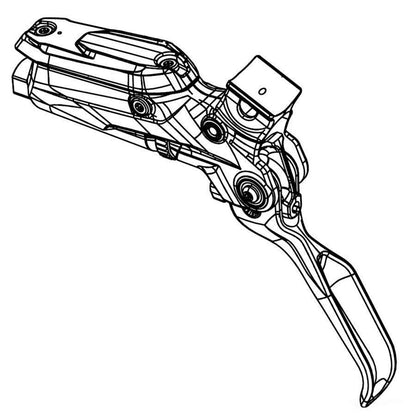 SRAM Code RSC Disc Brake Lever Assembly - Aluminum Lever - Black  [MPN: 11.5018.046.016]_1111237