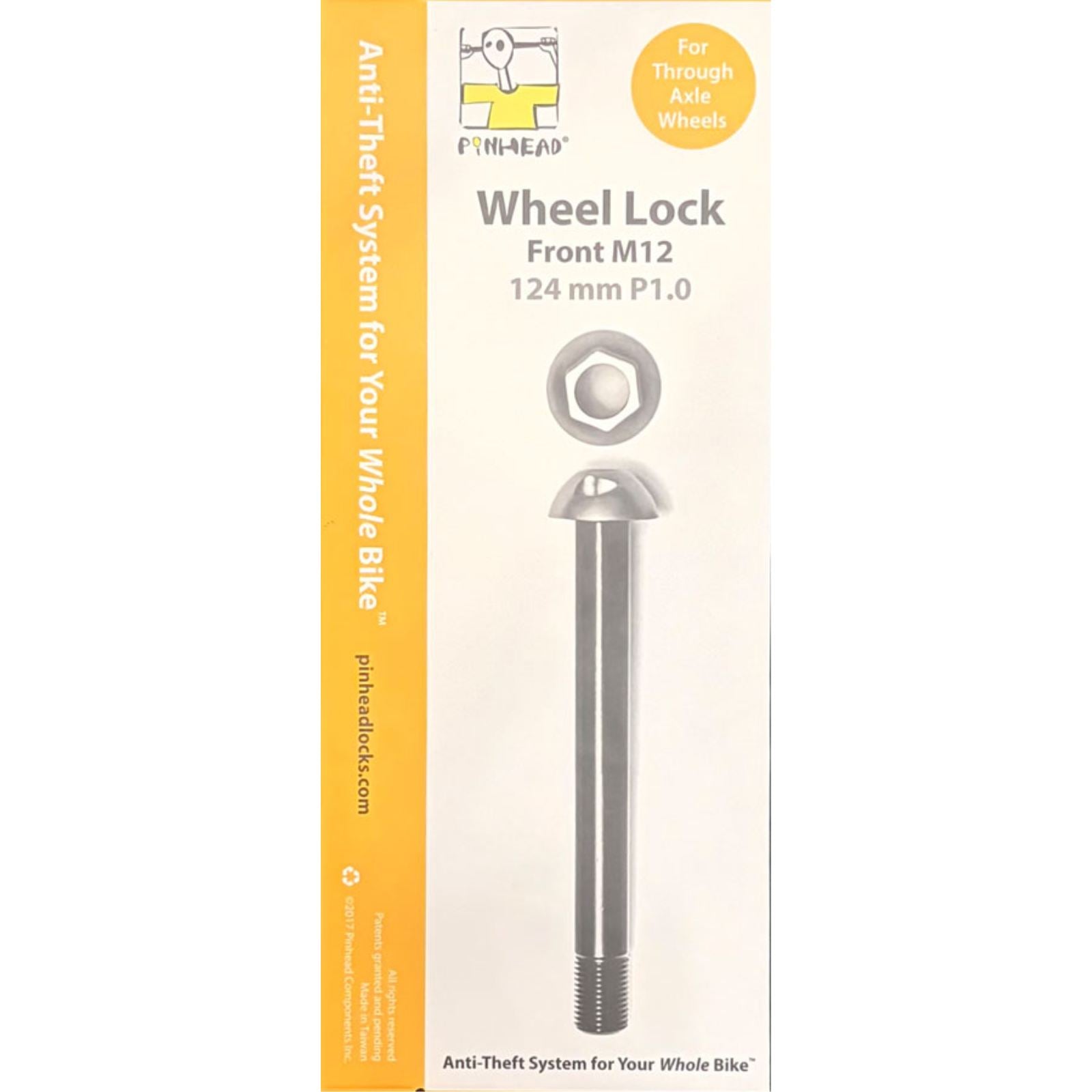 Pinhead Through Axle Wheel Lock - Front M12x1.0 - 124mm OPEN BOX [MPN: 145]_2395465