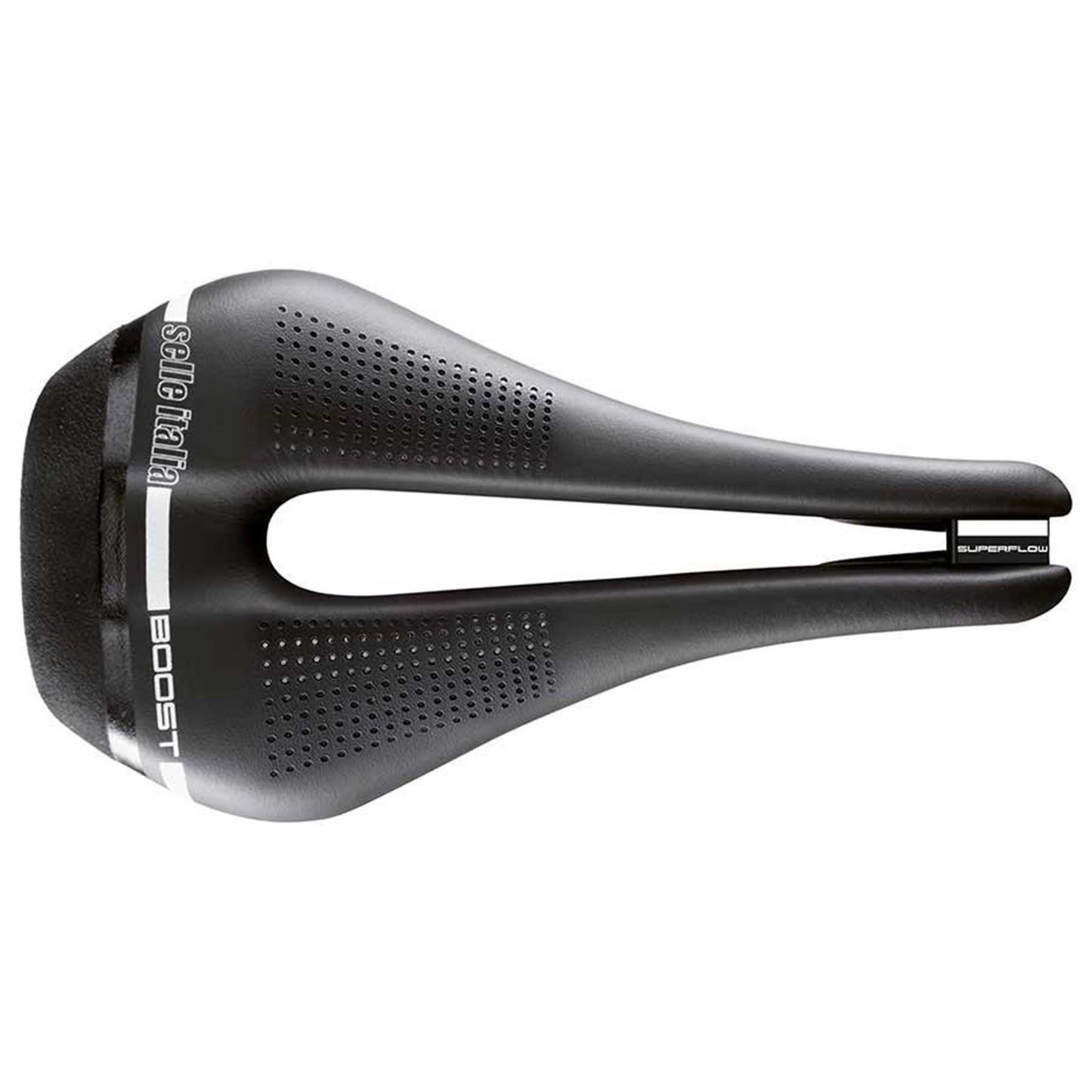 Selle Italia Novus Boost Superflow Bike Saddle 256 x 135mm - Black 080A302IKC002_1111452