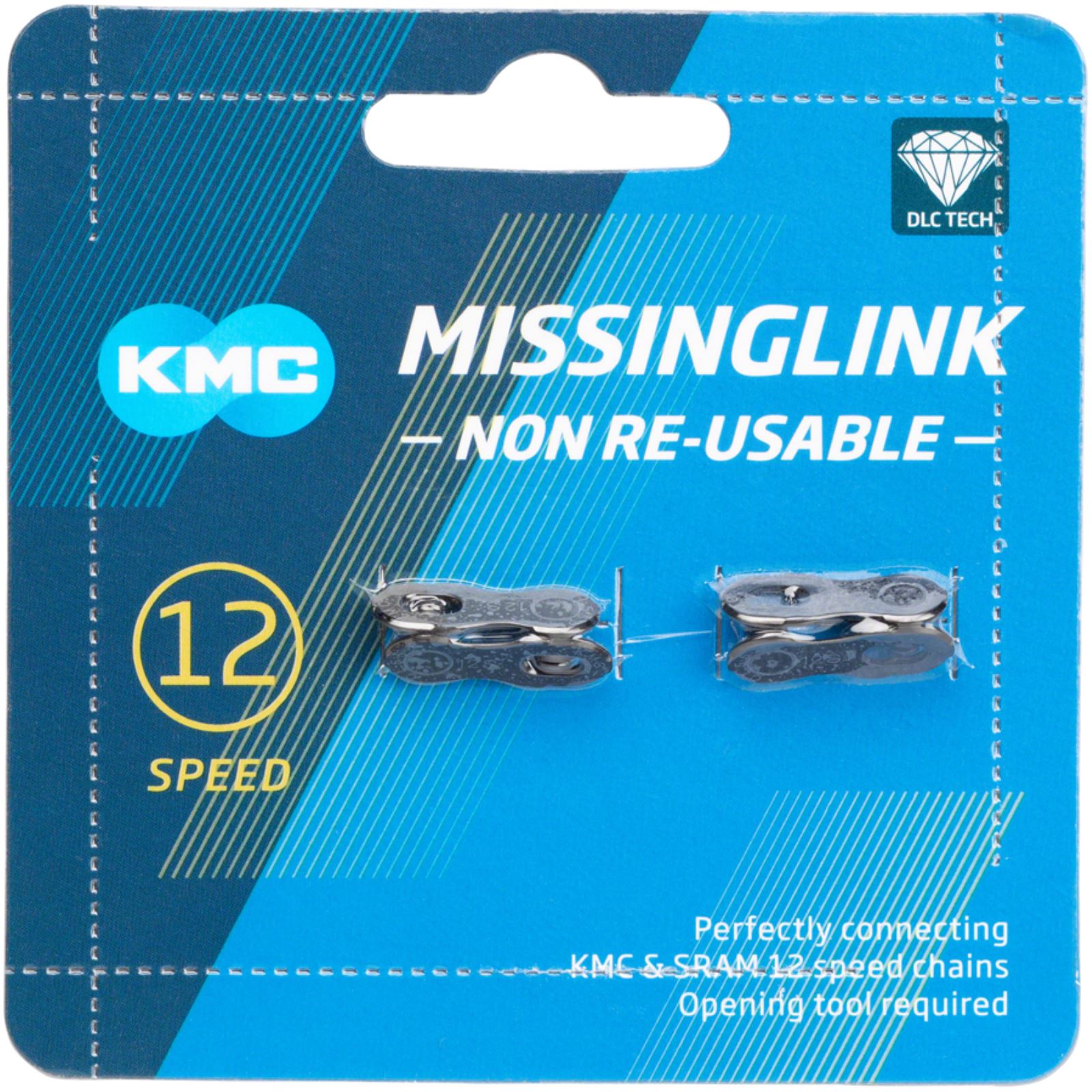 KMC Missinglink 12 Speed - DLC Black - 2pcs [MPN: MissingLink-12 DLC]_1257386