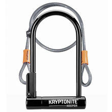 Kryptonite Keeper - Double Deadbolt w/4' Flex Bike U-Lock - Black [MPN: 004370]_1111687