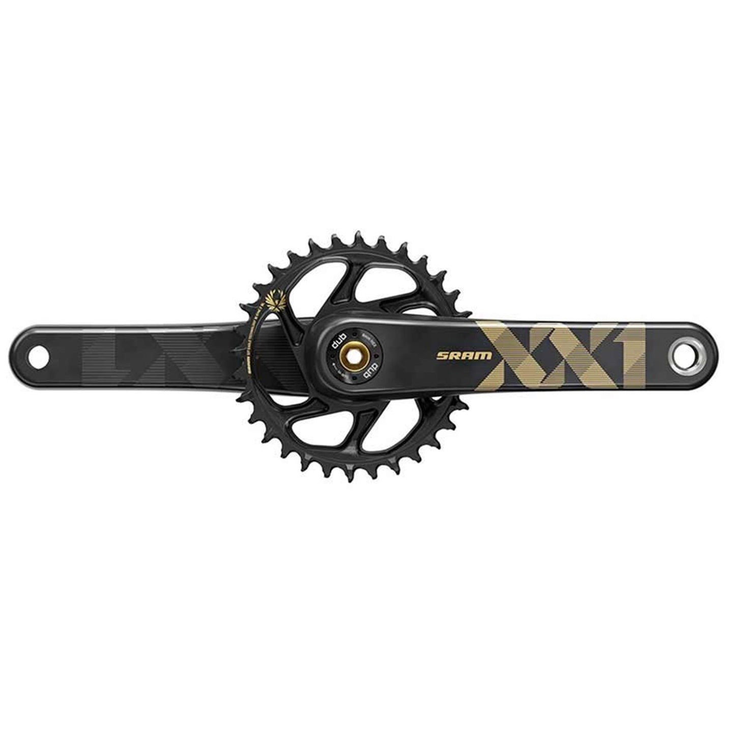SRAM XX1 Eagle DUB Crankset 175mm - Gold - Boost [MPN: 00.6118.526.002]_1111809