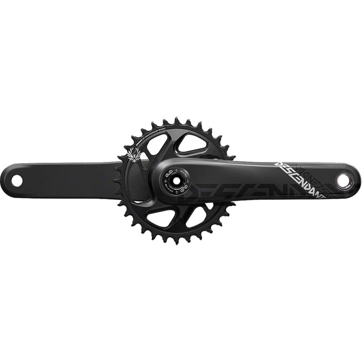 Truvativ Descendant Carbon DUB Crankset 170mm - Black - MTB [MPN: 00.6118.531.001]_1226836
