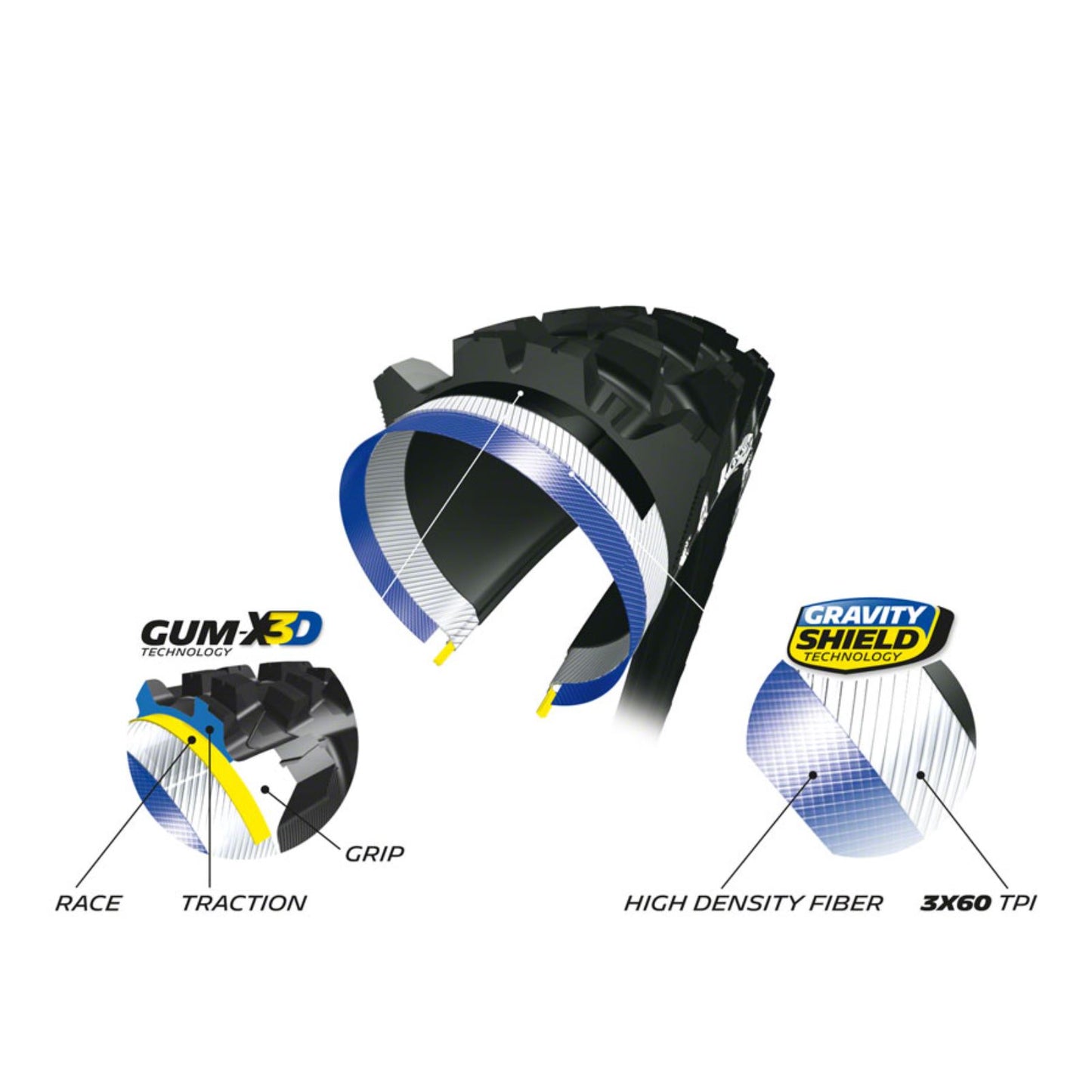 Michelin - Bicycle Wild Enduro Front Bike Tire 29''x2.40 60TPI - Black 26039_1253637