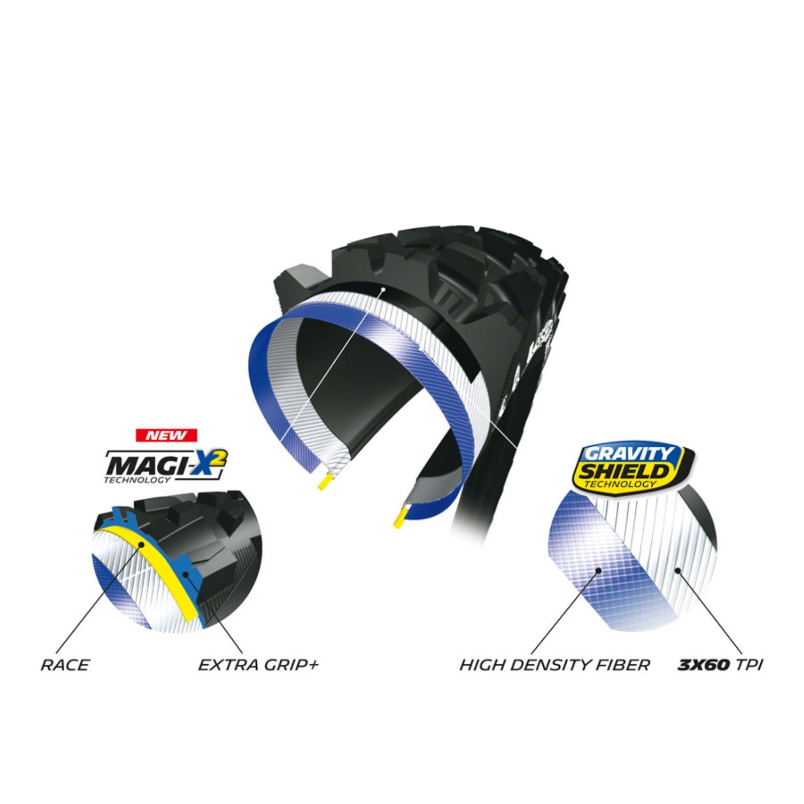 Michelin - Bicycle Wild Enduro Front Bike Tire 27.5''x2.40 60TPI - Black 21564_1253635