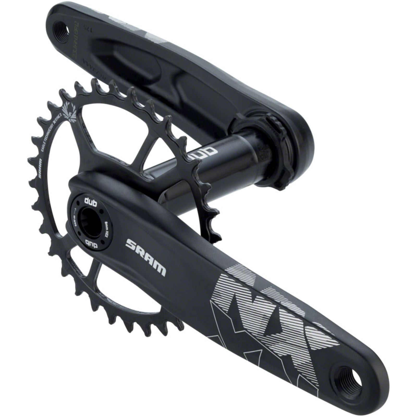 SRAM NX Eagle DUB Crankset 175mm - Black - Boost [MPN: 00.6118.525.003]_1231810