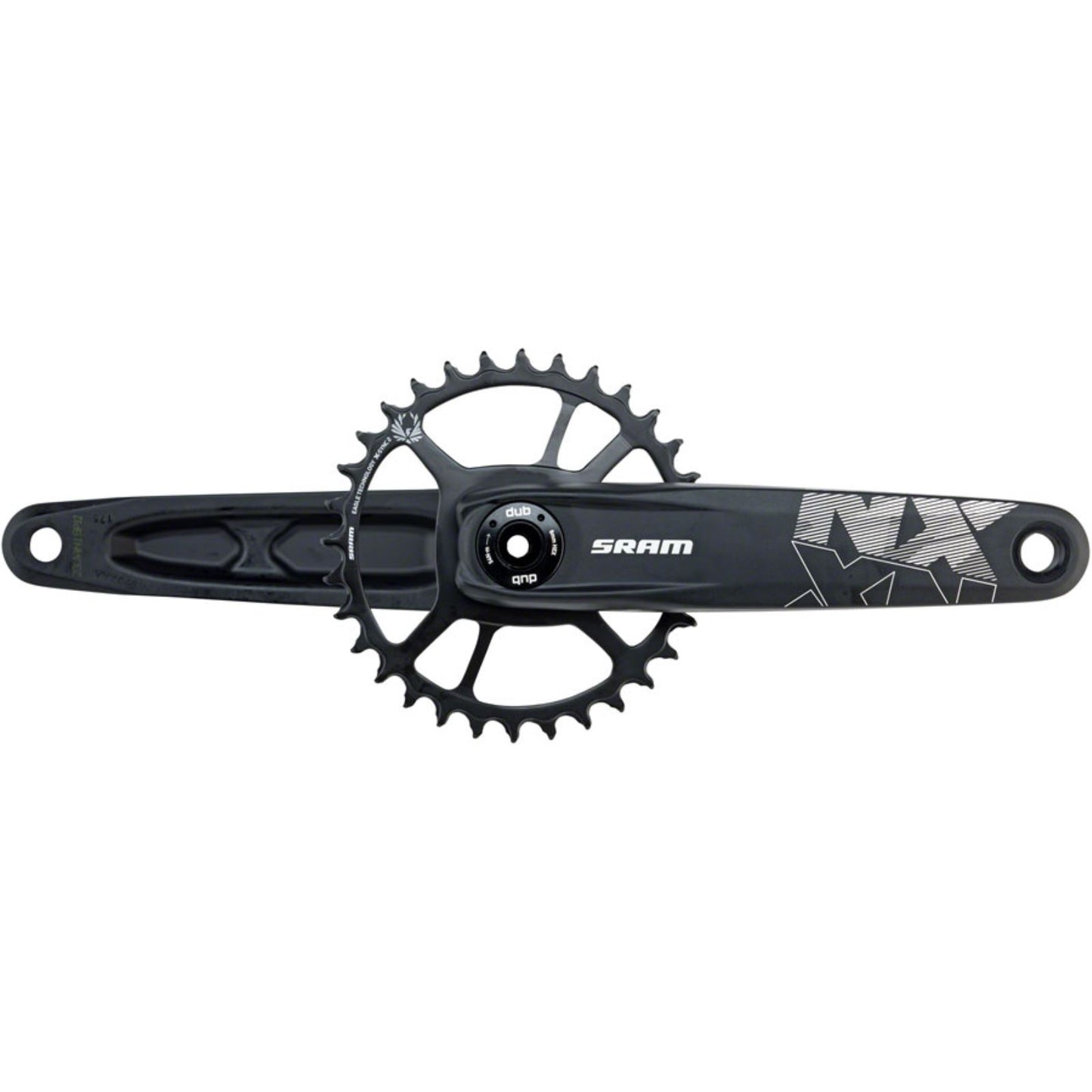 SRAM NX Eagle DUB Crankset Speed: 12 Spindle: 28.99mm - Black [MPN: 00.6118.525.005]_1231815