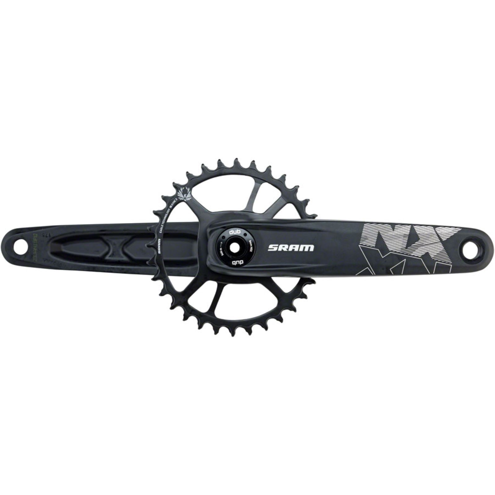 SRAM NX Eagle DUB Crankset Speed: 12 Spindle: 28.99mm - Black [MPN: 00.6118.525.005]_1231815