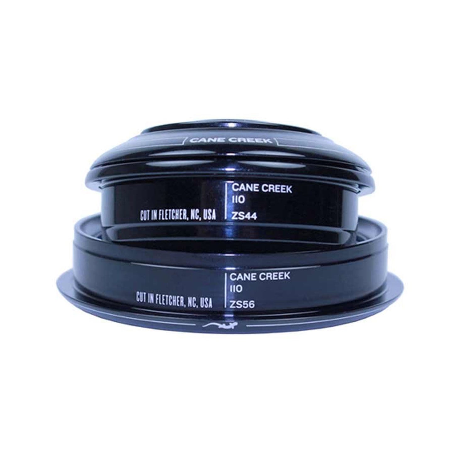 Cane Creek 110 Zerostack Tapered Headset Complete ZS44/28.6/H8 | ZS56/40 - Black [MPN: BAA0825K]_1113169
