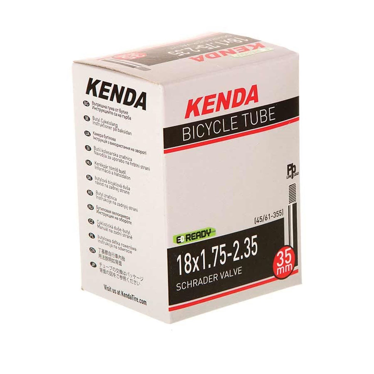 Kenda - Bicycle Schrader Bike Tube, Length: 35mm 18'' [MPN: 12180002]_1113162