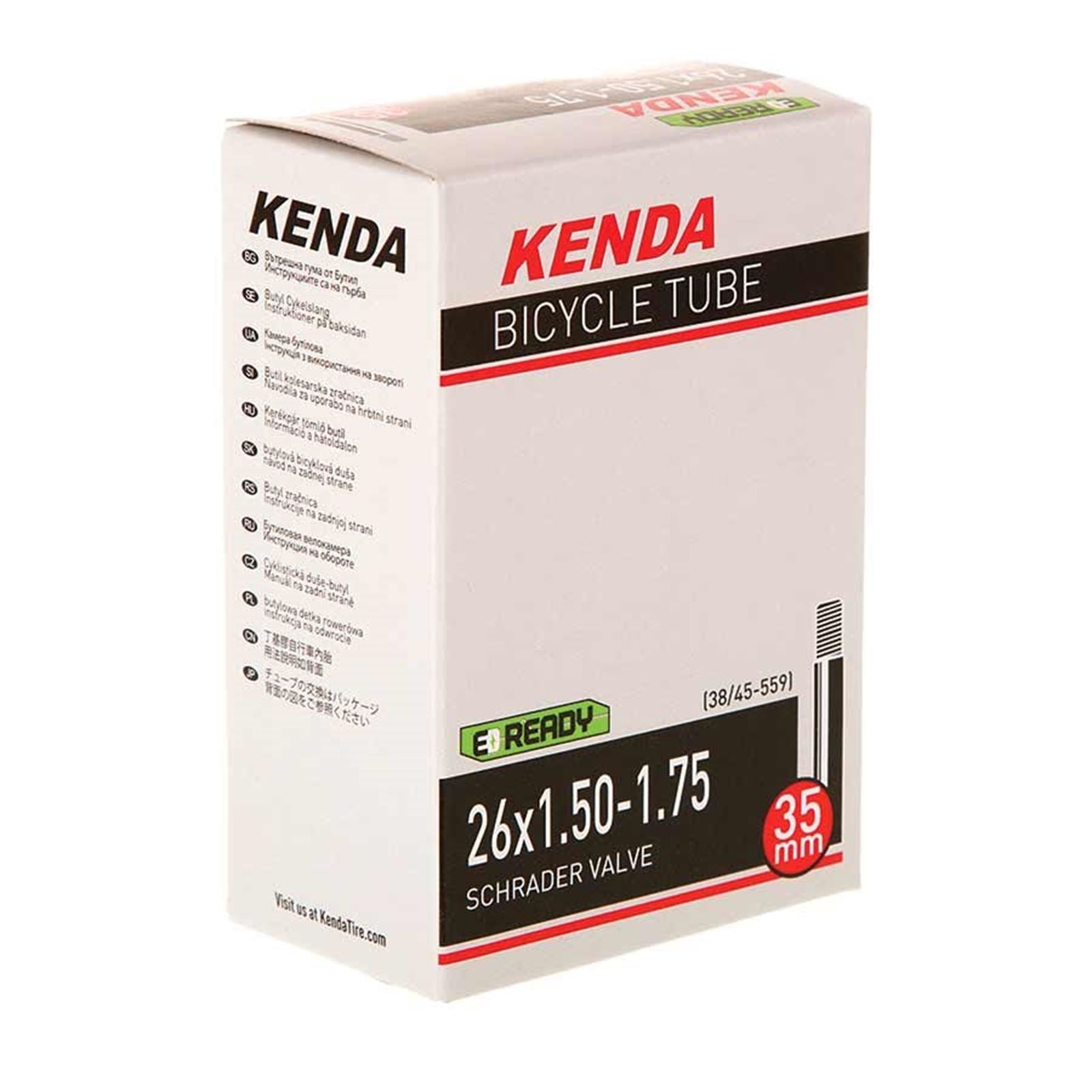 Kenda - Bicycle Schrader Bike Tube, Length: 35mm 26'' [MPN: 12260003]_1113197