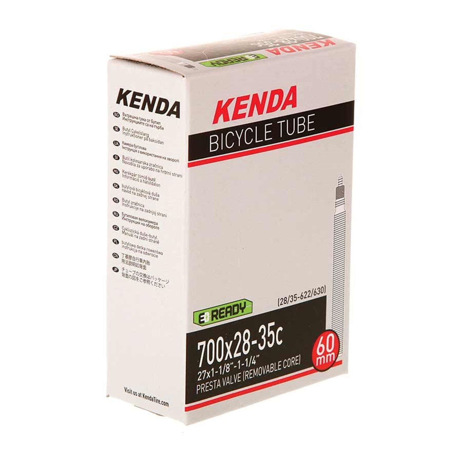 Kenda - Bicycle Bike Tube, Presta, Length: 32mm - 700Cx20-28C 12700003_1113221