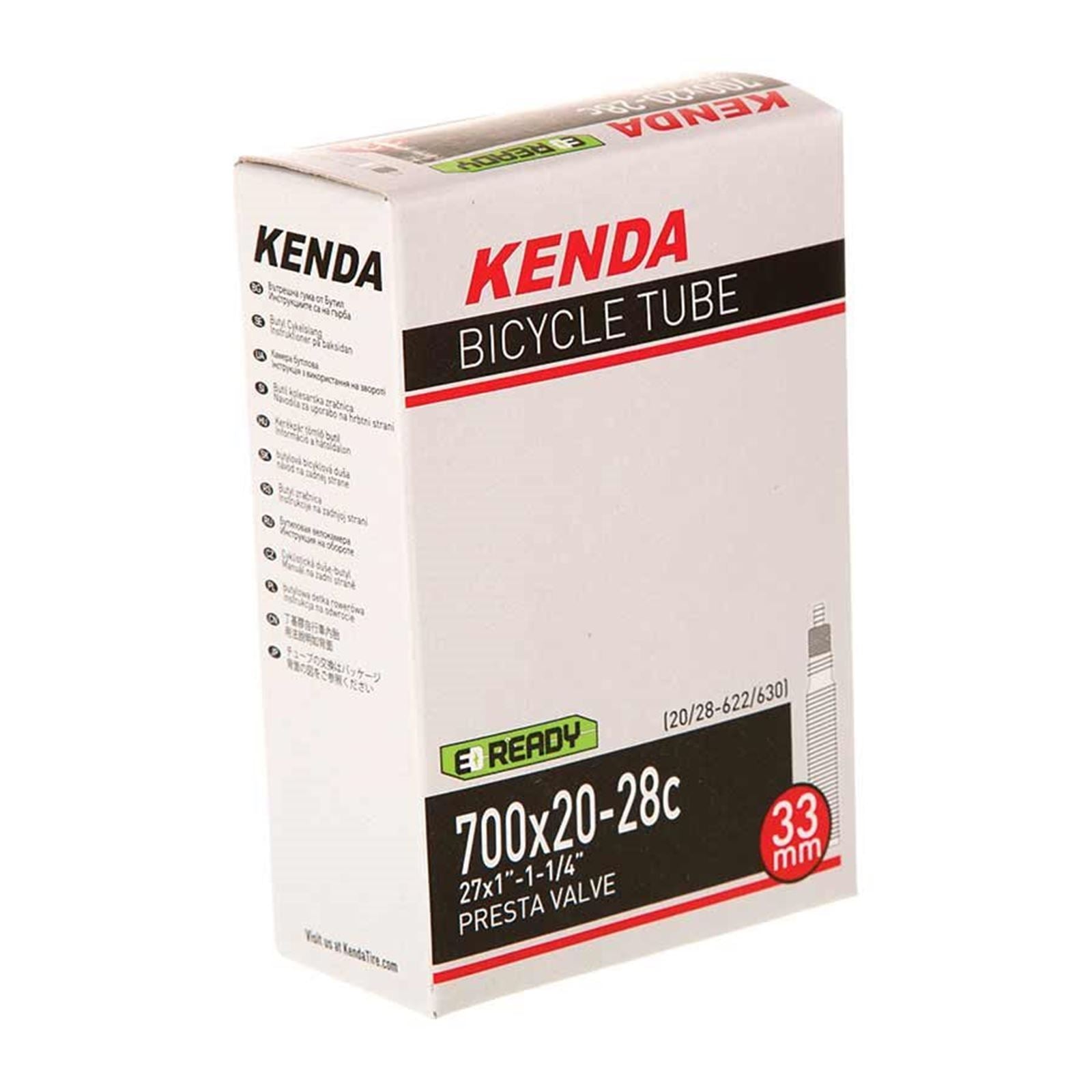Kenda - Bicycle Presta-Removable Valve Core Bike Tube, Length: 60mm - 700Cx28-35C [MPN: 12700009]_1113206