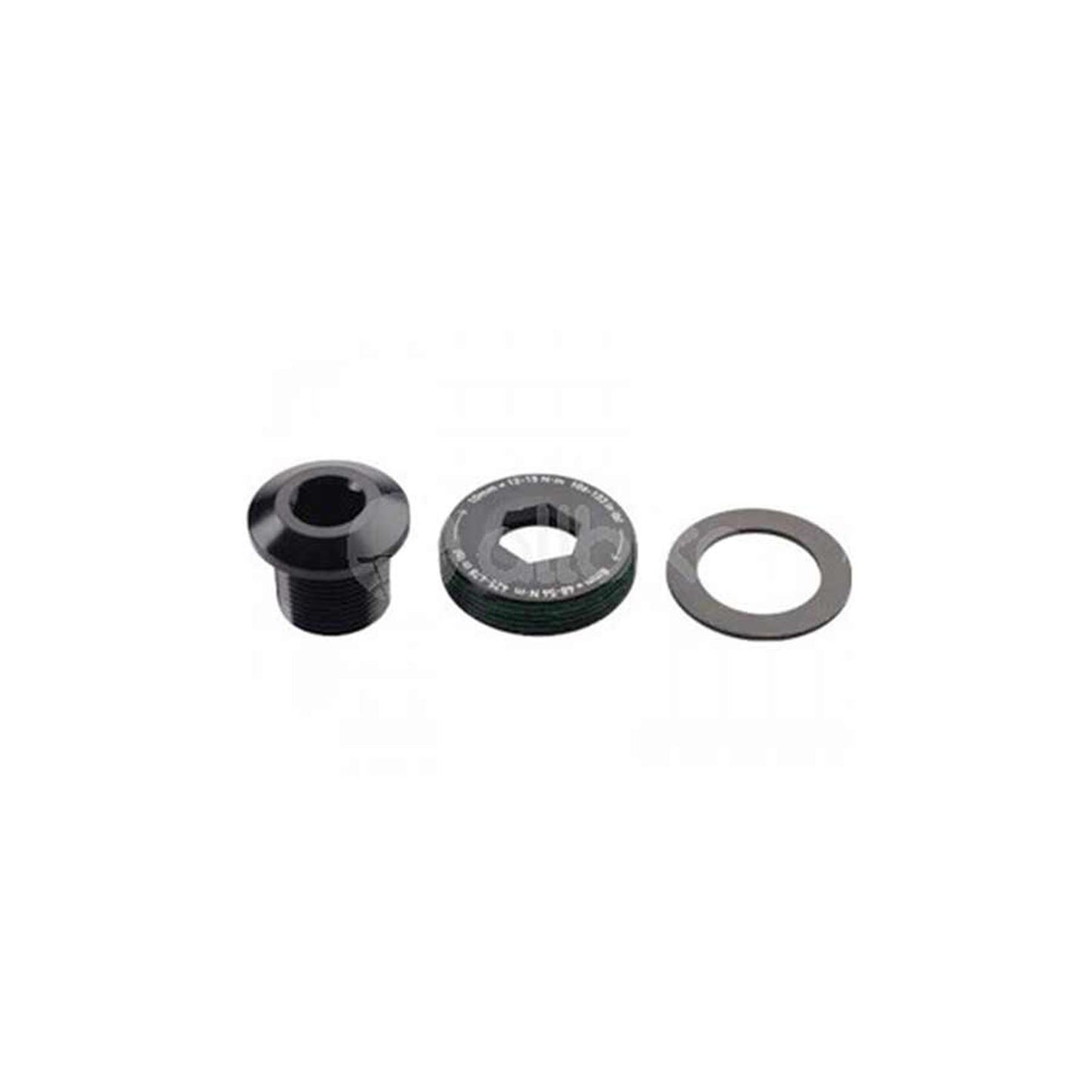 SRAM Truvativ DUB M18 Crank Bolt and M30 Self-Extracting Cap - Black  [MPN: 11.6118.060.001]_1113553
