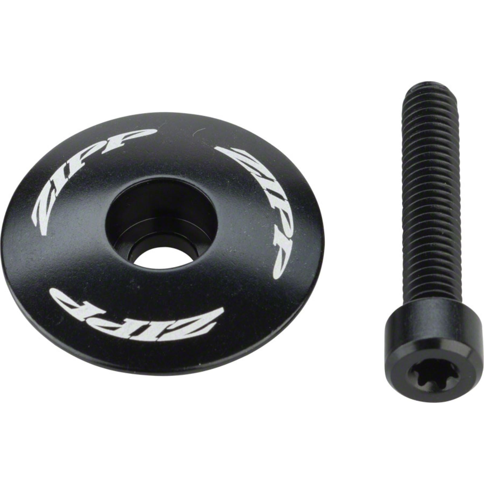 Zipp Top Cap and Bolt - 1-1/8''- Black [MPN: 11.6518.002.000]_1213518
