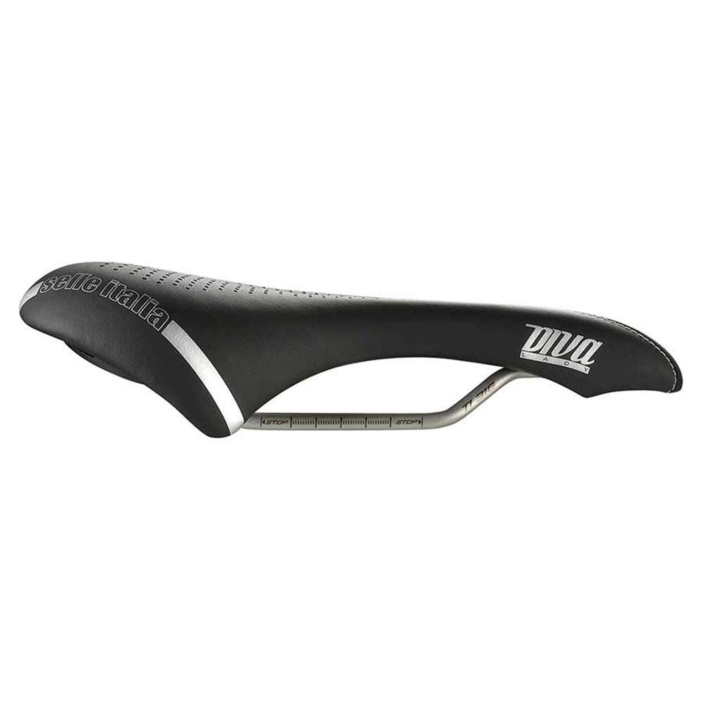 Selle Italia DIVA Gel Superflow Bike Saddle 270 x 152mm - Women - Black 013H901IKC001_1113814
