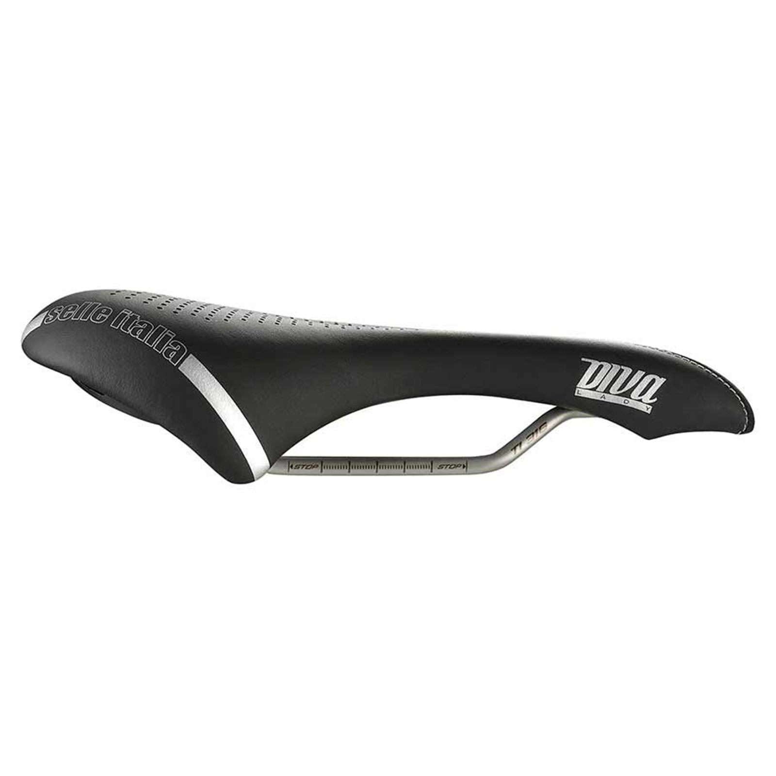 Selle Italia DIVA Gel Superflow Bike Saddle 270 x 152mm - Women - Black 013H901IKC001_1113814