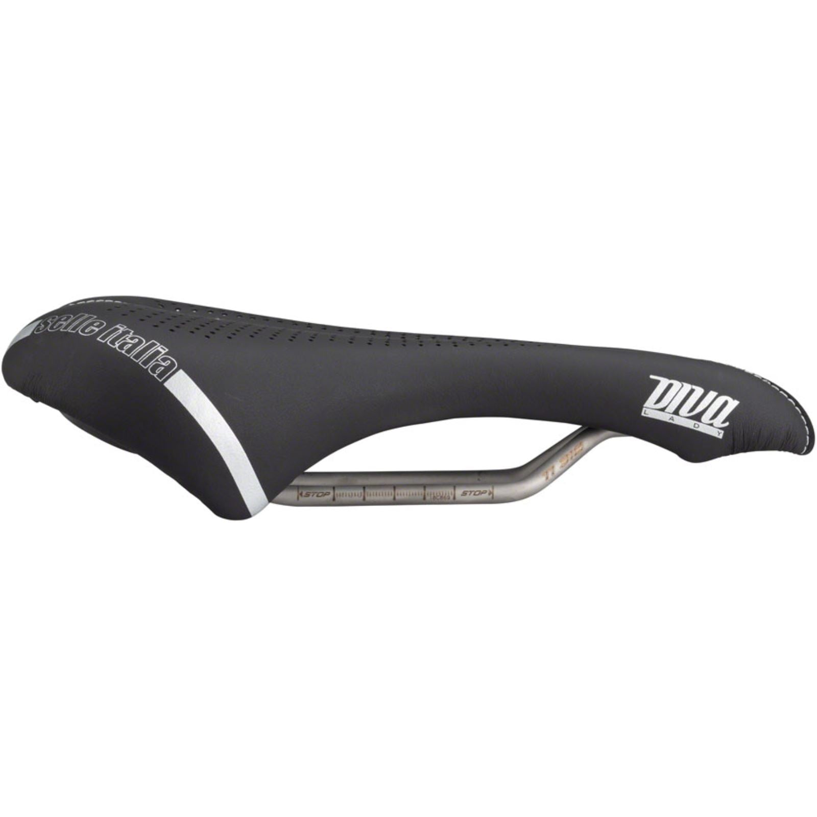 Selle Italia DIVA Gel Superflow Bike Saddle 270 x 152mm - Women - Black 013H901IKC001_1247703