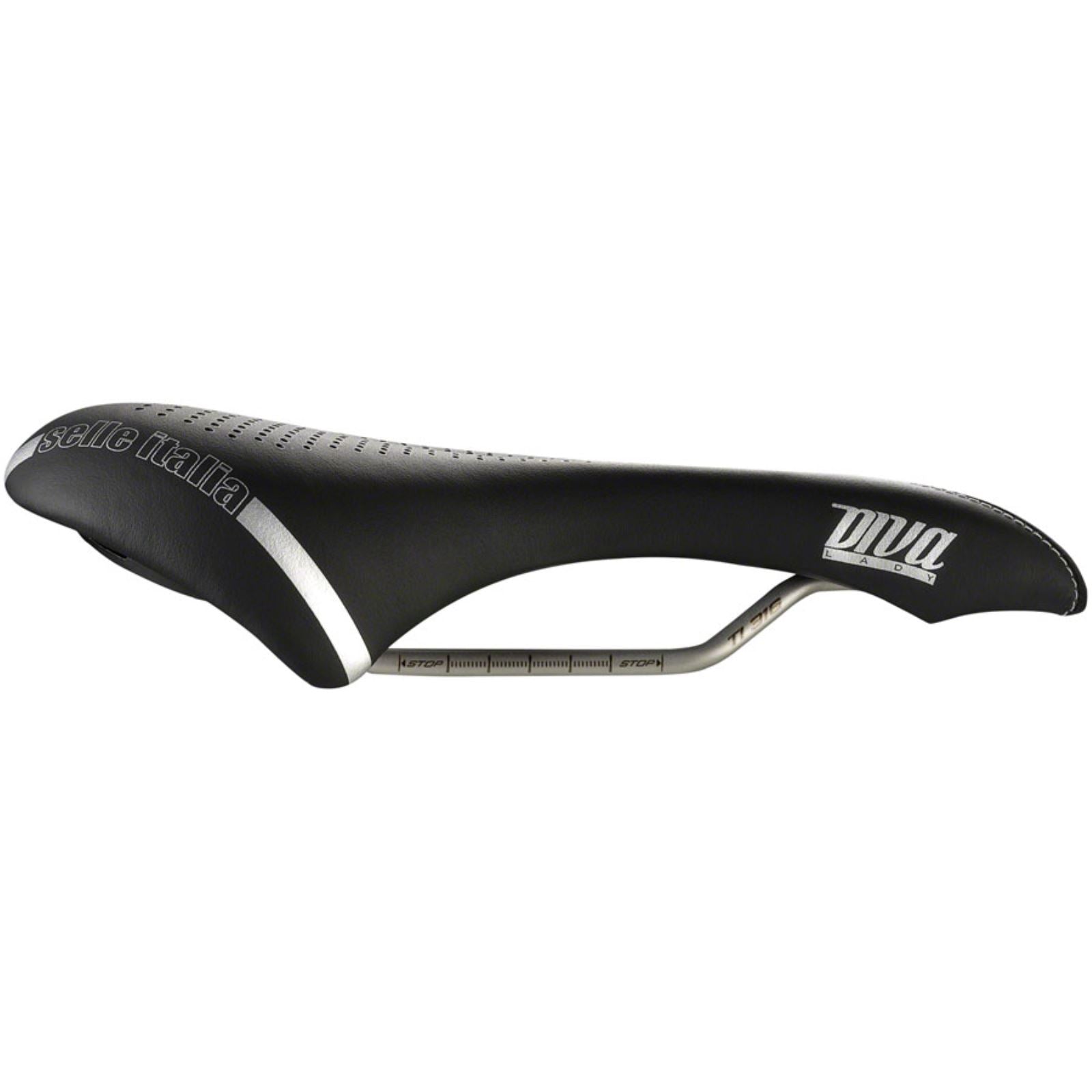 Selle Italia DIVA Gel Superflow Bike Saddle 270 x 135mm - Women - Black 013H601IKC001_1248804