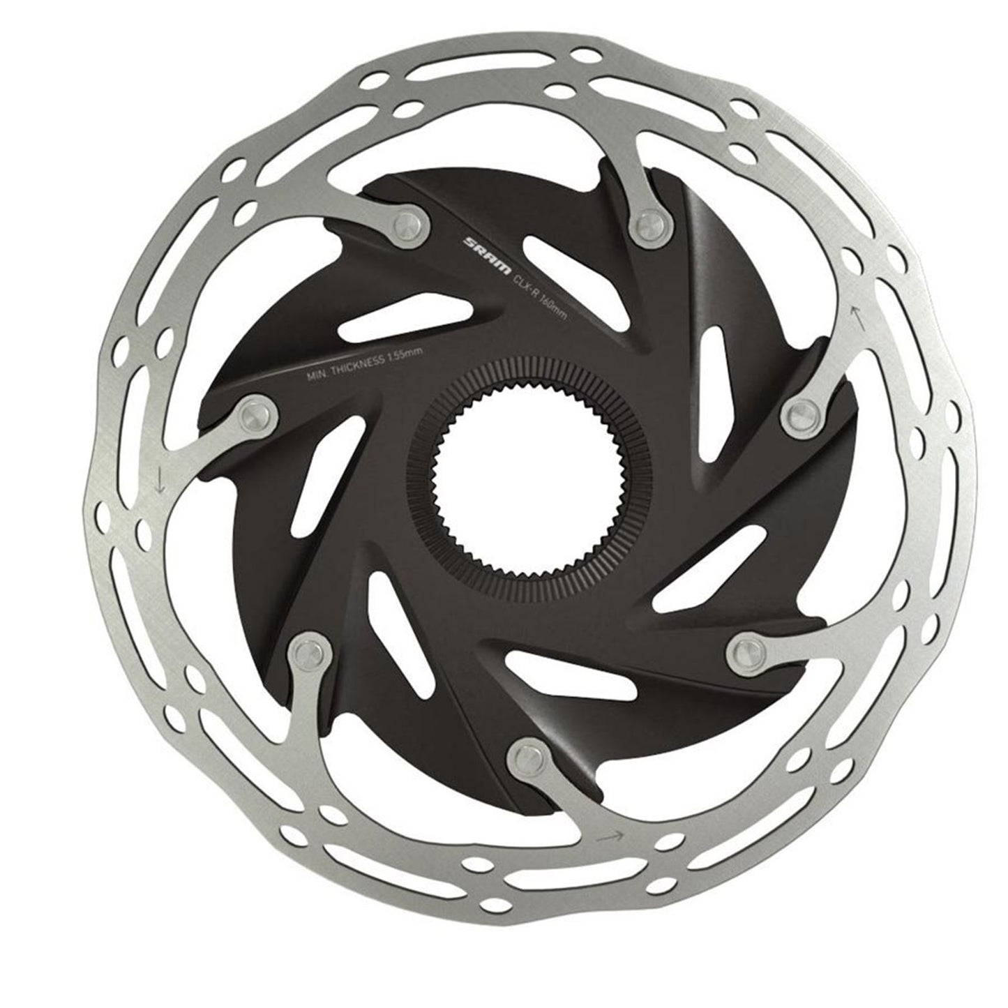 SRAM CenterLine XR Disc Brake Rotor - 160mm - Silver/Black  [MPN: 00.5018.122.003]_1114173