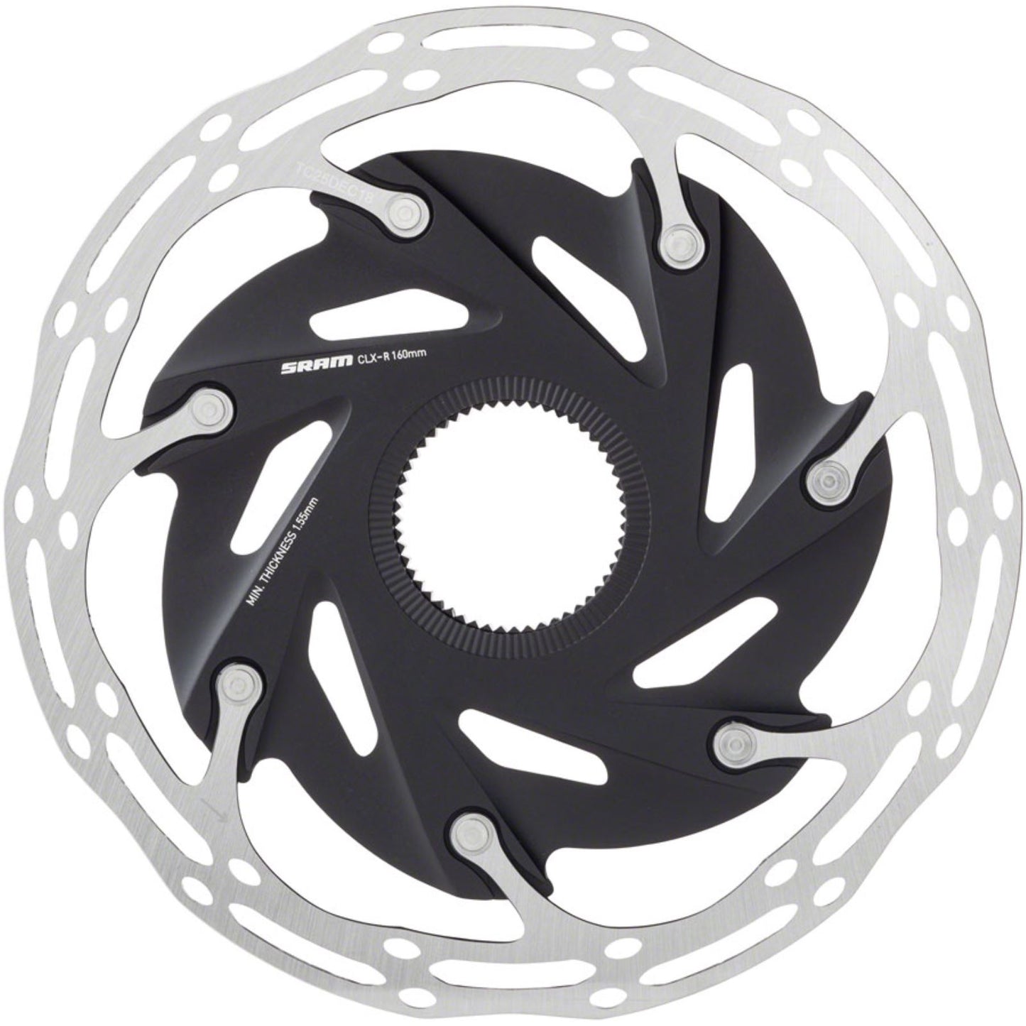SRAM CenterLine XR Disc Brake Rotor - 160mm - Silver/Black  [MPN: 00.5018.122.003]_1242467