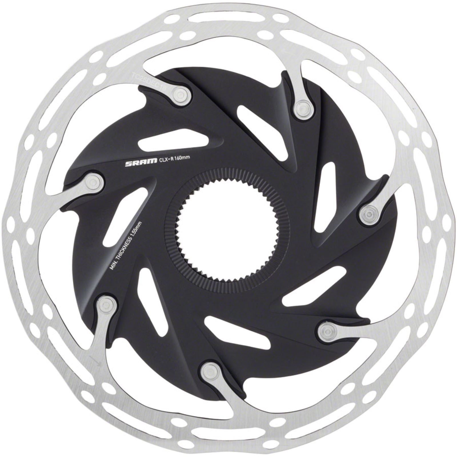 SRAM CenterLine XR Disc Brake Rotor - 160mm - Silver/Black  [MPN: 00.5018.122.003]_1242467