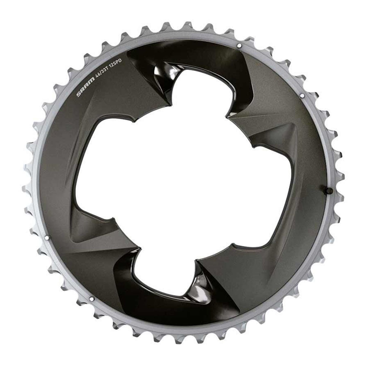 SRAM Outer Chainring - 46t, 4-Bolt, Polar Grey [MPN: 00.6218.015.002]_1114428